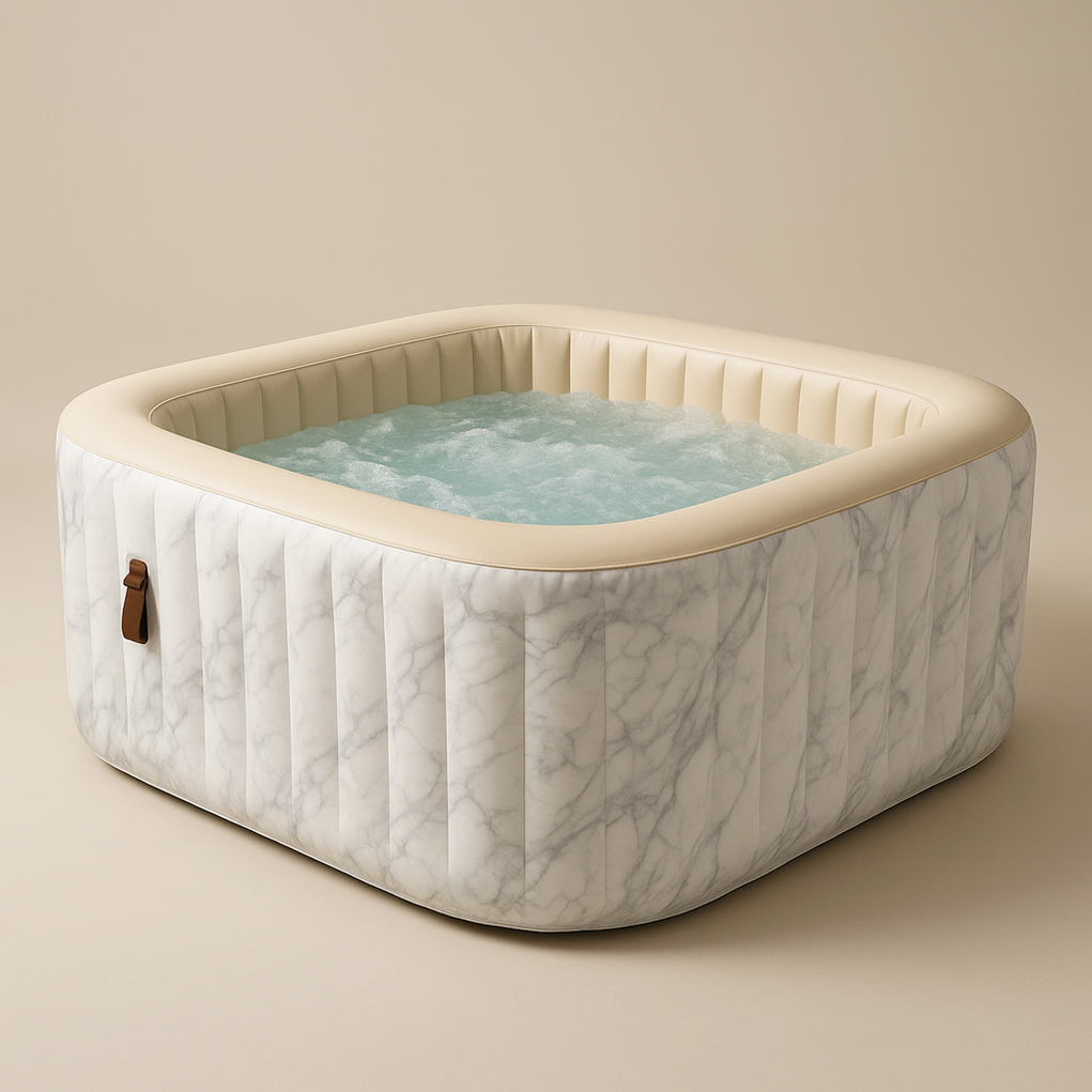 Spas gonflables 160x160x70 Marbre/Beige HmbctPy478bI