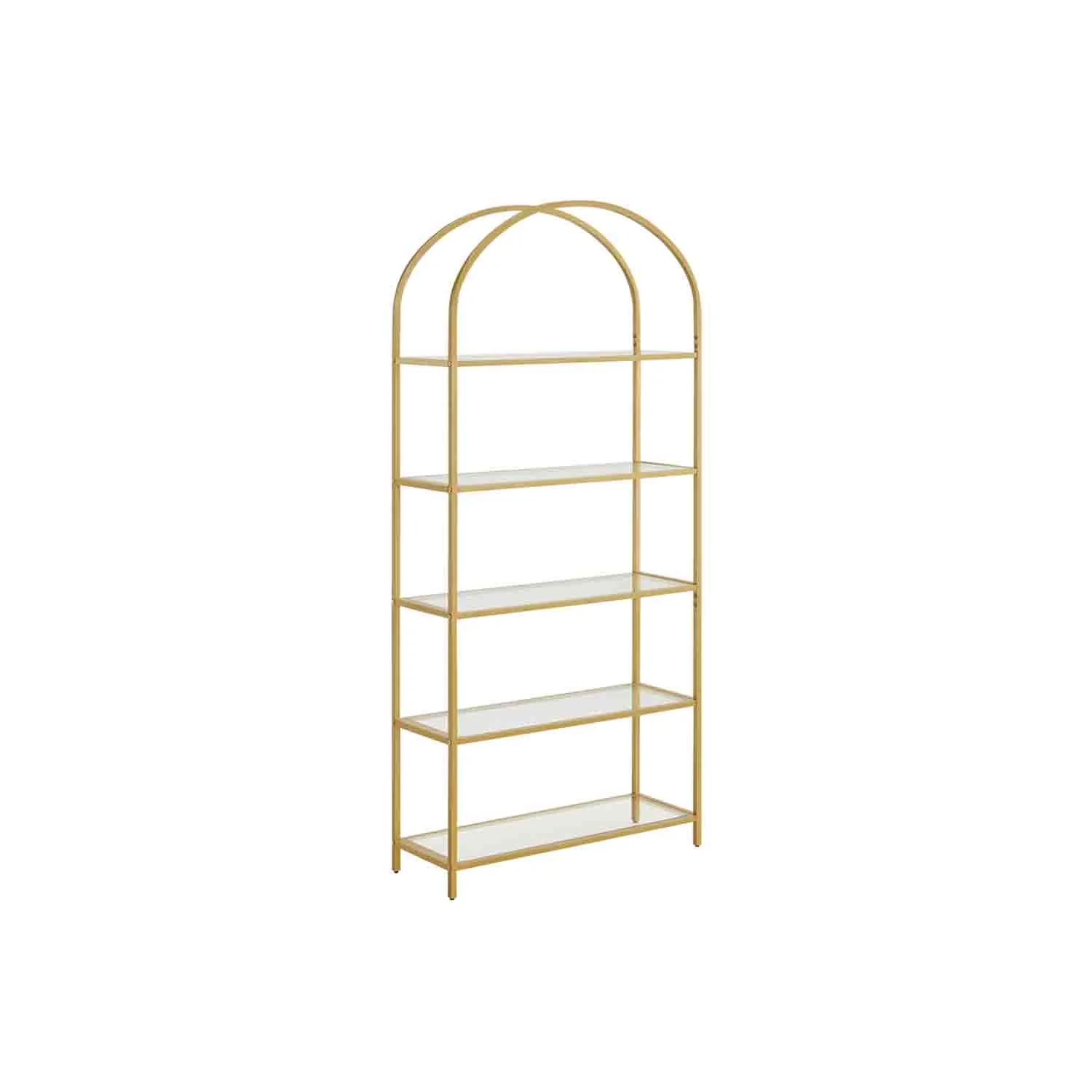 5-stufiges Bücherregal in Tintenschwarz und Schiefergrau