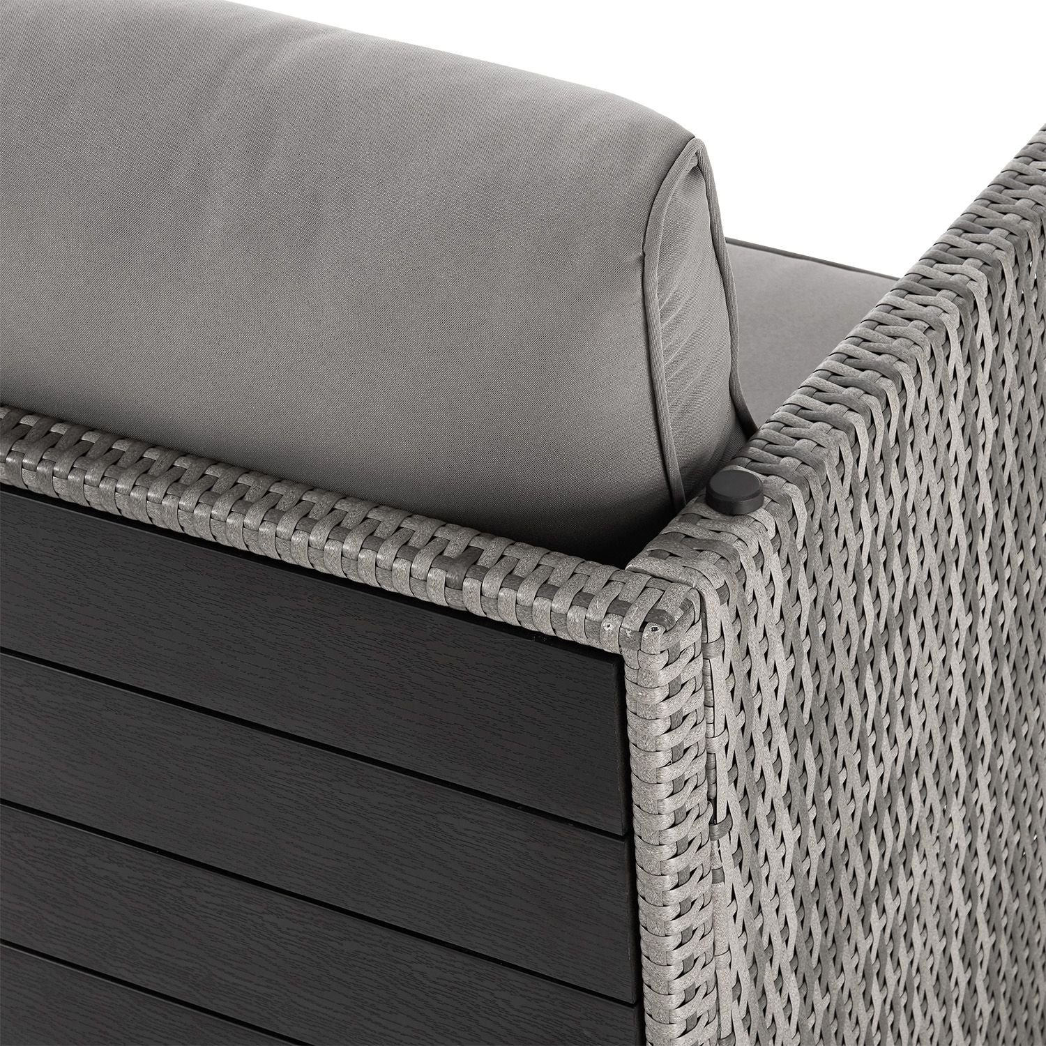 Ensemble de jardin Jamaika 2-en-1 en rotin synthétique 2025 – Modulaire, compact et élégant