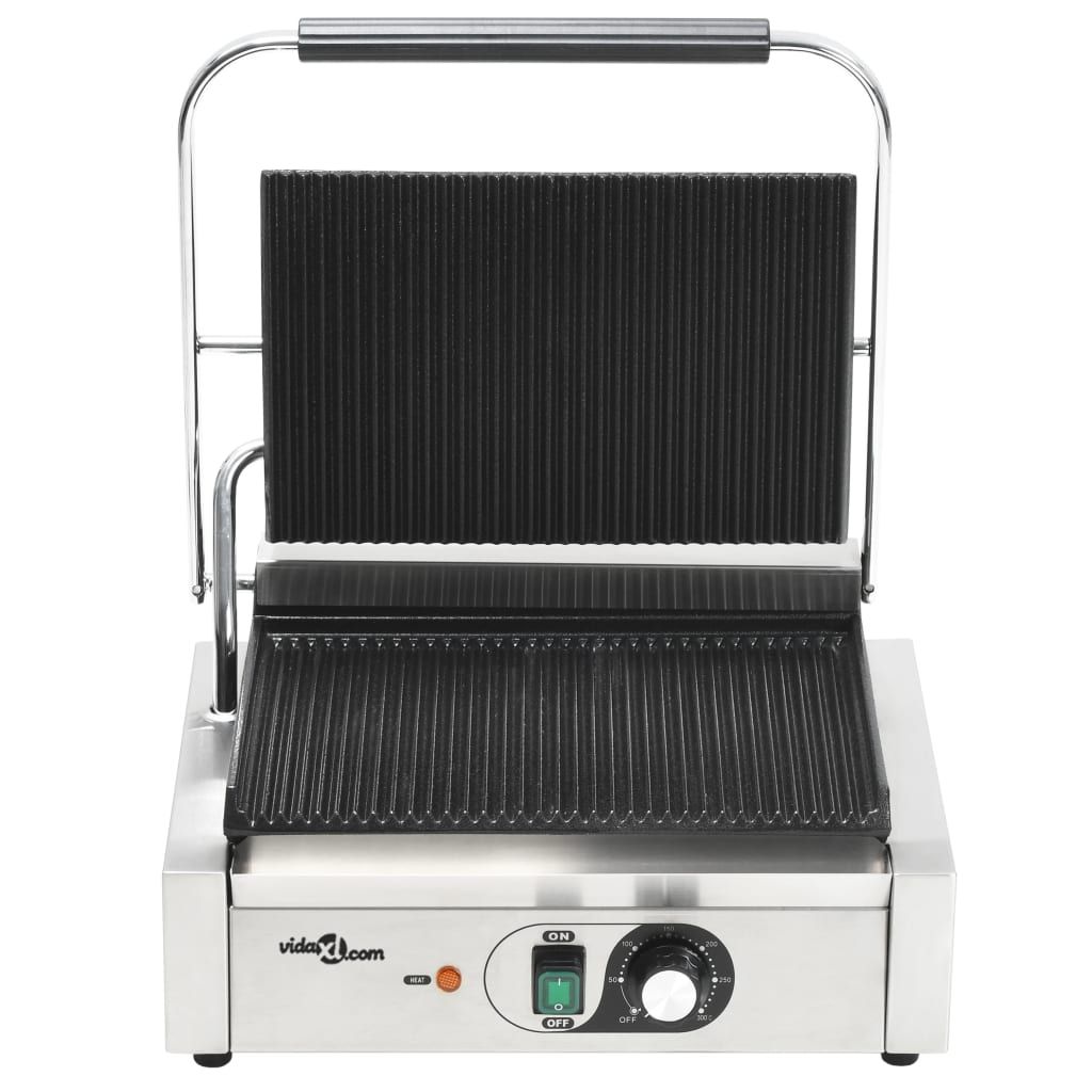 Grillgrill med ribben 2200 W 43x30,5x20 cm Vidaxl