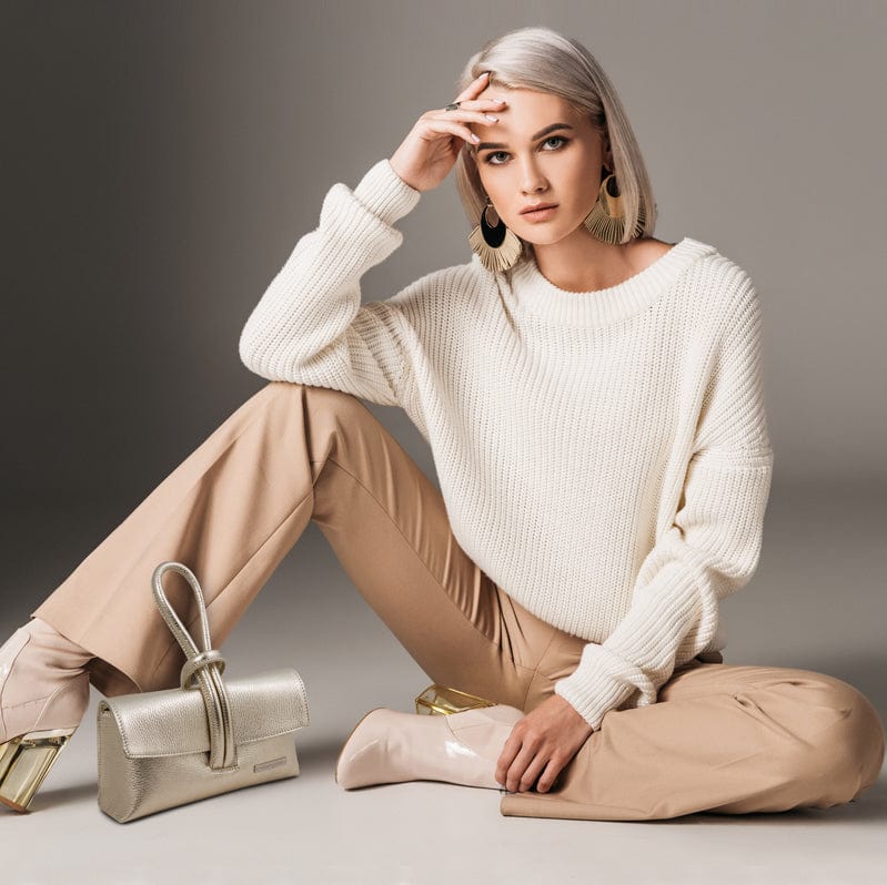 TL Bag - Metallic leather clutch | TL141993