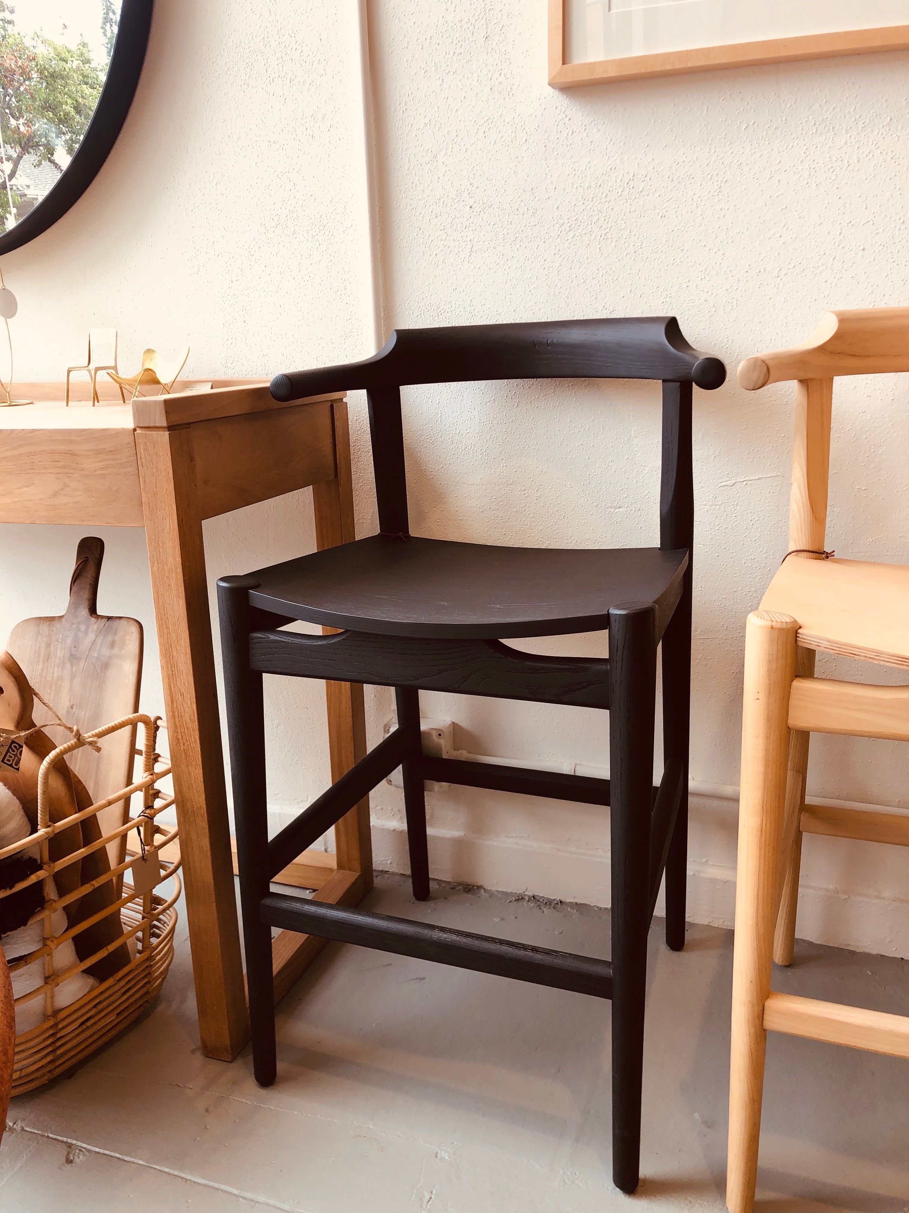 Frank Counter Stool - Black Ash