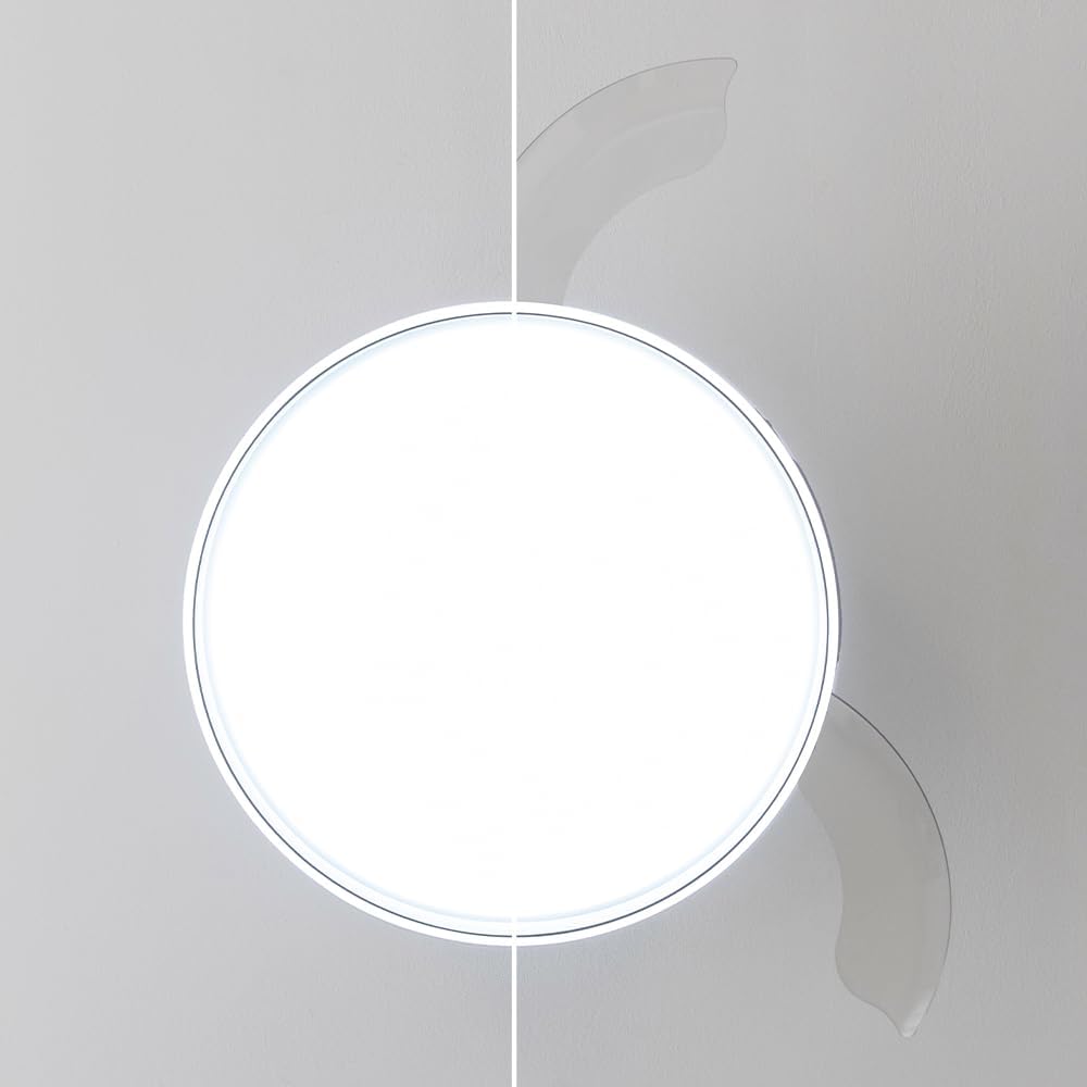 Ventilateur de plafond Cecotec à pales rétractables et lampe invisible EnergySilence Aero 4280 en acier, 40 W, diamètre 42 pouces (106 cm), minuterie, 3 tons lumineux, fonction été-hiver
