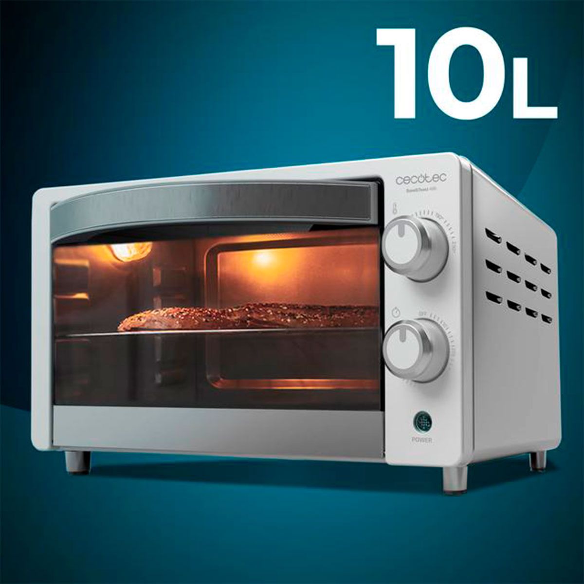 Cecotec Bake&toast 1090 1000W 10L Weißer Tischbackofen