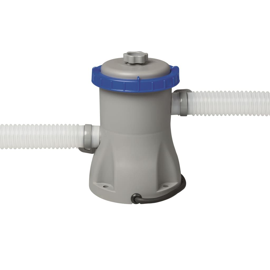 Vidaxl Fast Set aufblasbarer Pool Bestway mit Pumpe Blau Ø457x84 cm