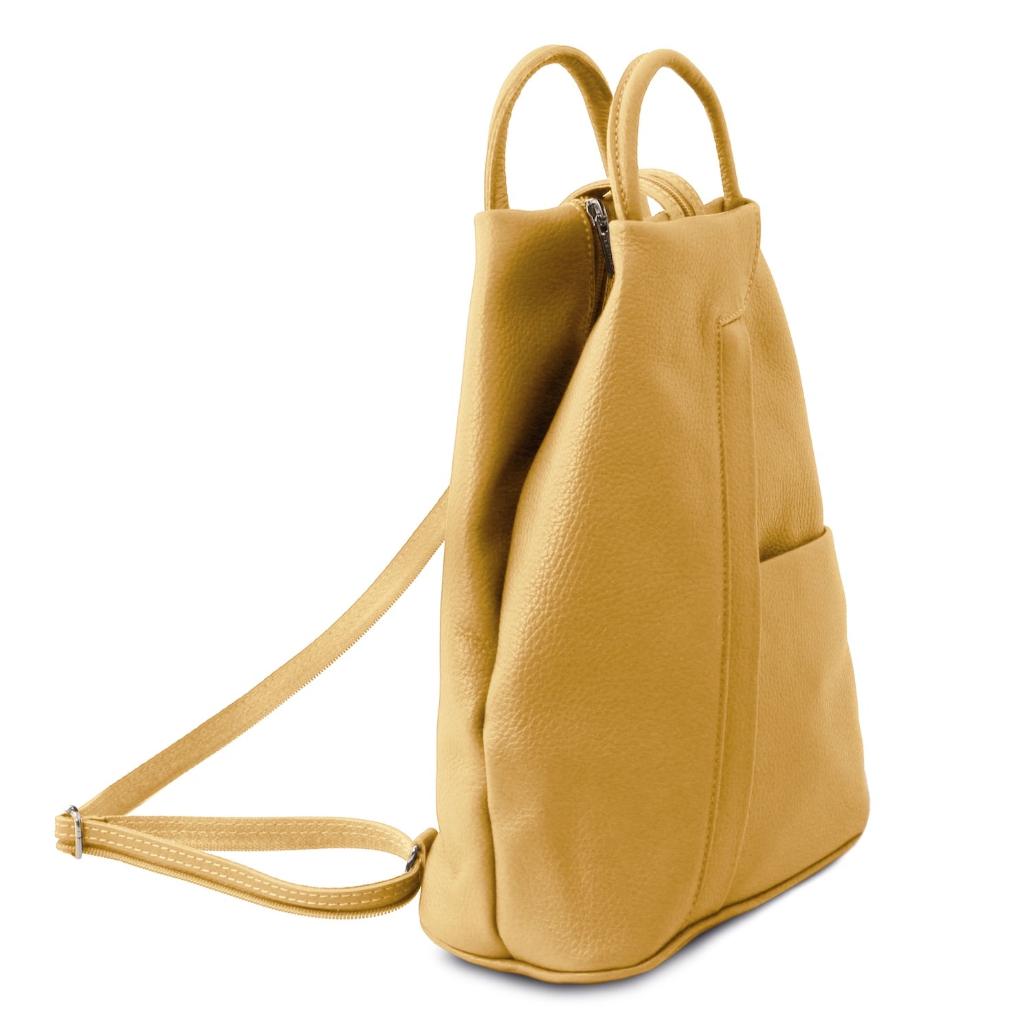 Shanghai - Italian leather backpack - pebbled leather | TL141881