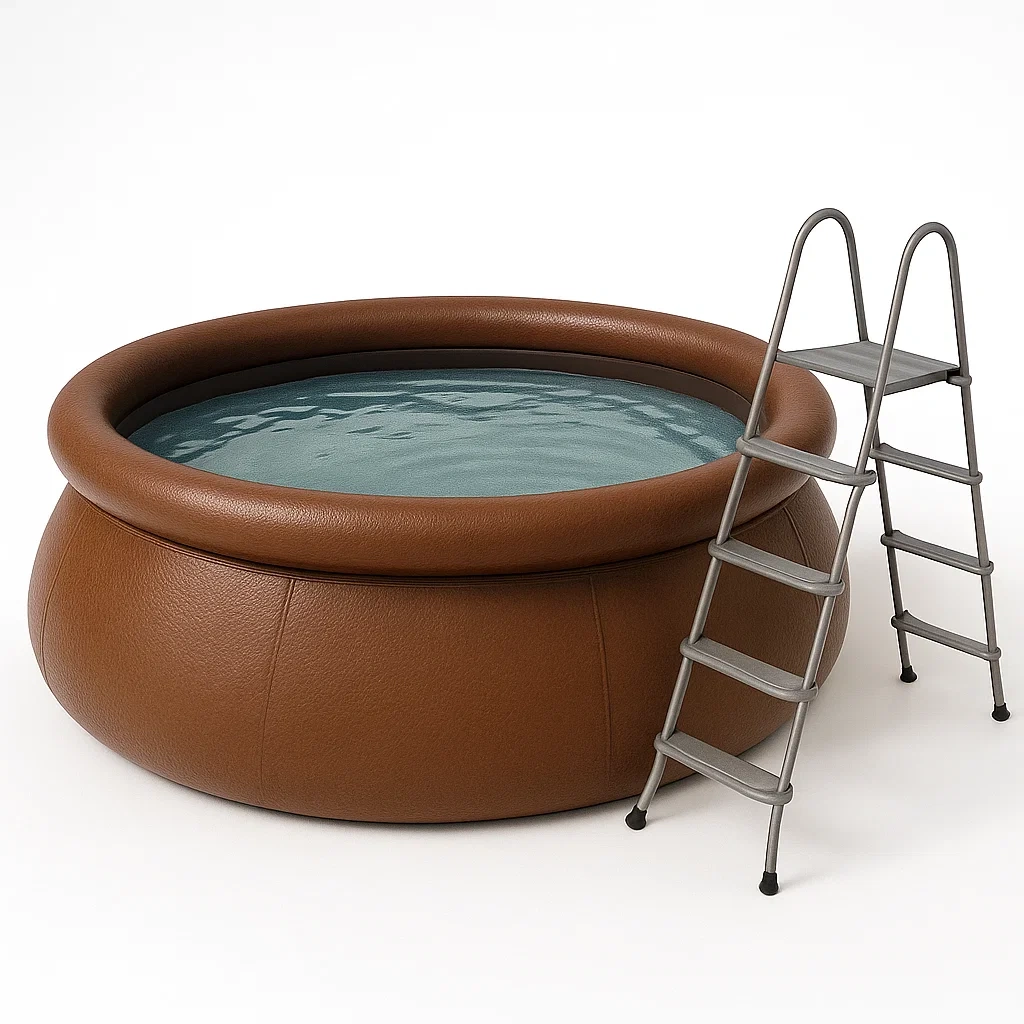 Piscine hors-sol ronde 366 x 76 cm avec pompe de filtration, marron xRXuOlDD54nO