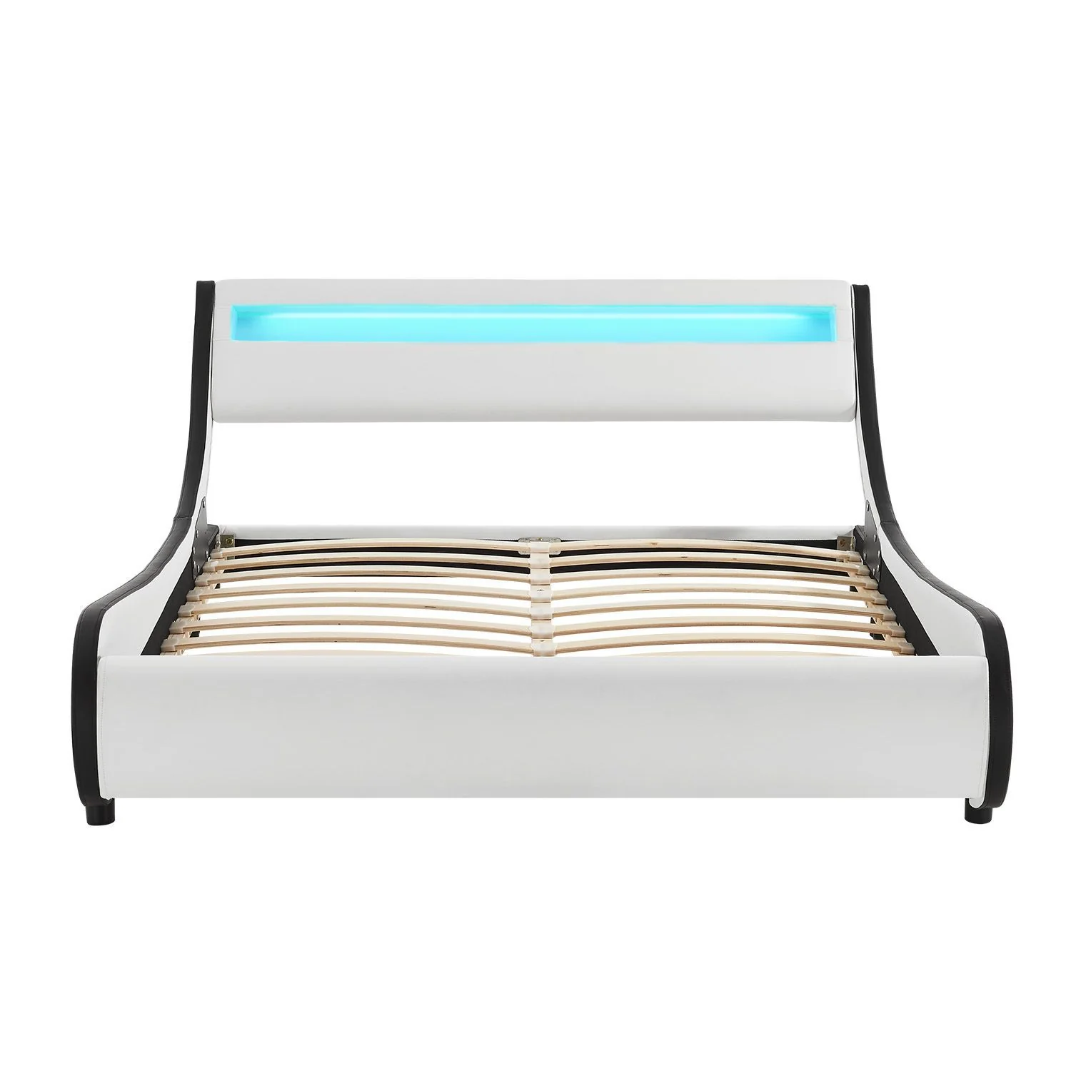 Lit capitonné Valencia 2025, 140 x 200 cm, blanc