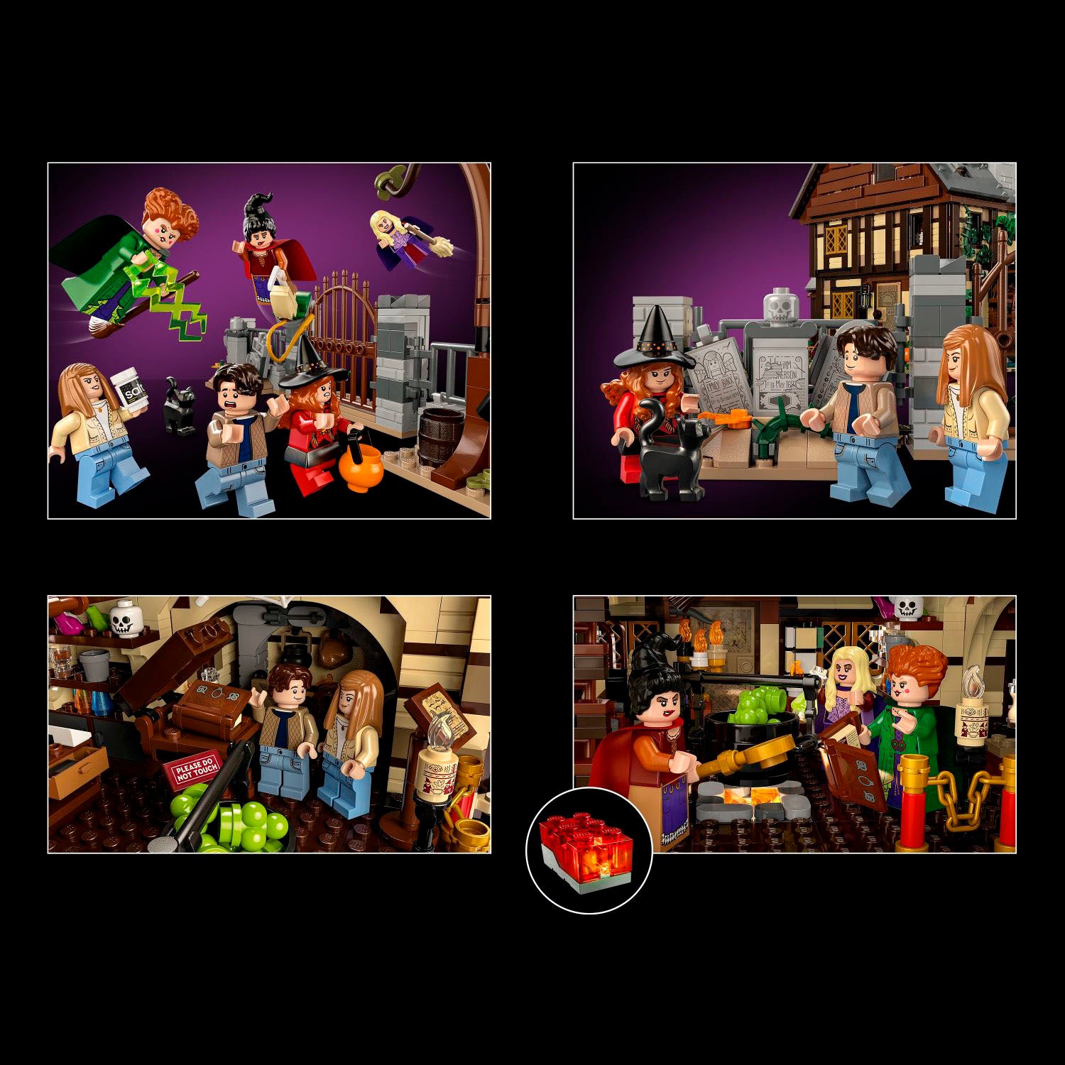 LEGO – Ideas Disney Hocus Pocus: Sanderson-søstrenes hytte byggesæt, Halloween-gave til voksne 21341