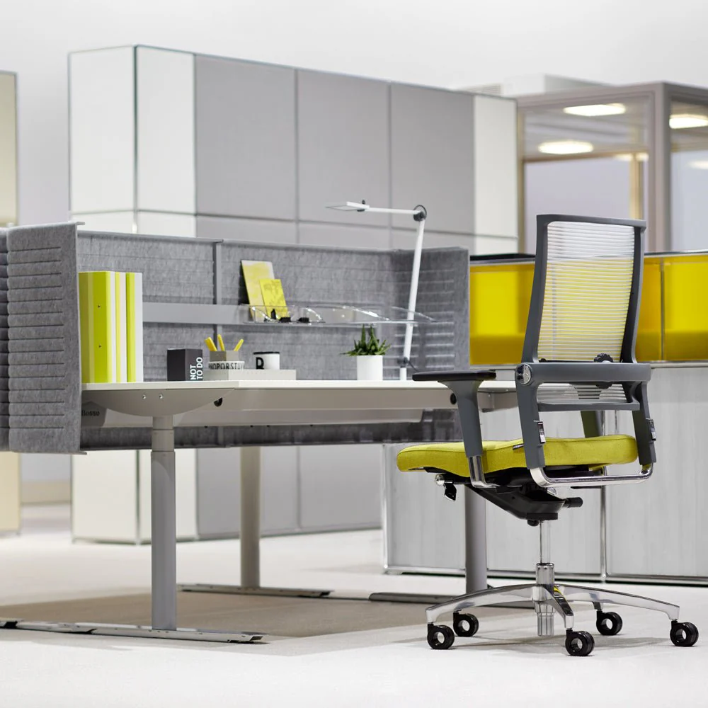 2025 LORDO FLEX LO 3017_SLP Dauphin Ergonomisk Kontorstol | Ryglæn i Net | Sort