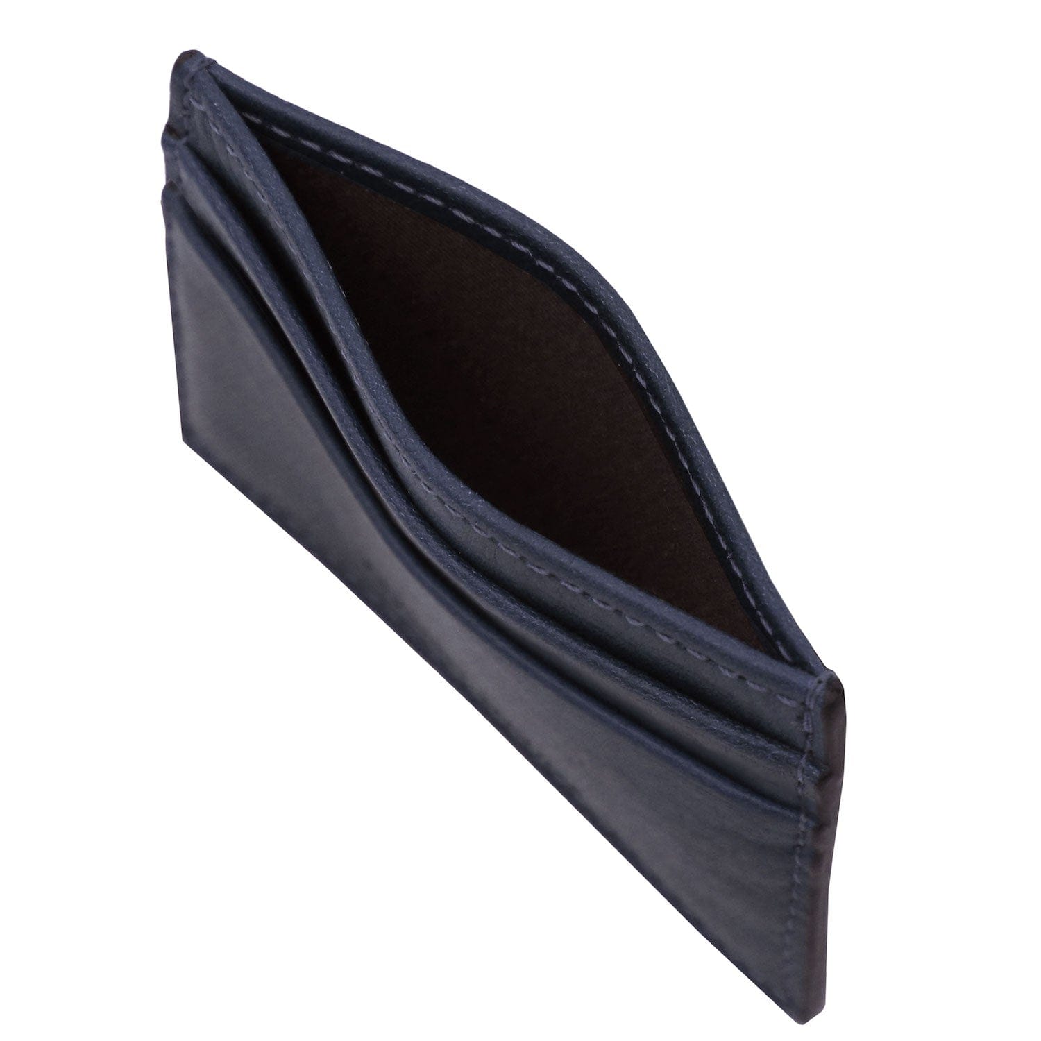 Leather card holder - 4 cards in smooth, full-grain leather | TL142473