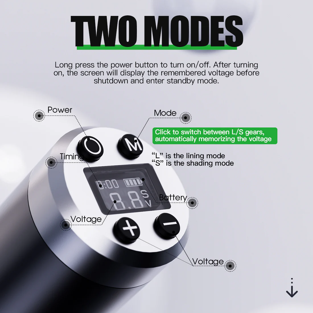 Dragonhawk Akku-Tätowiermaschinen-Set