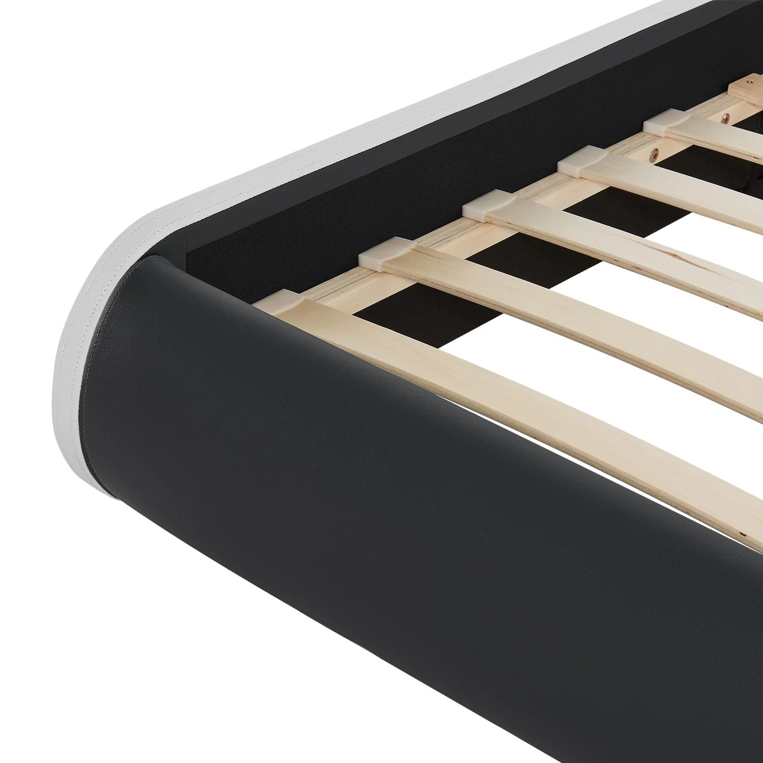 Lit capitonné Séville 2025, 140 x 200 cm, blanc