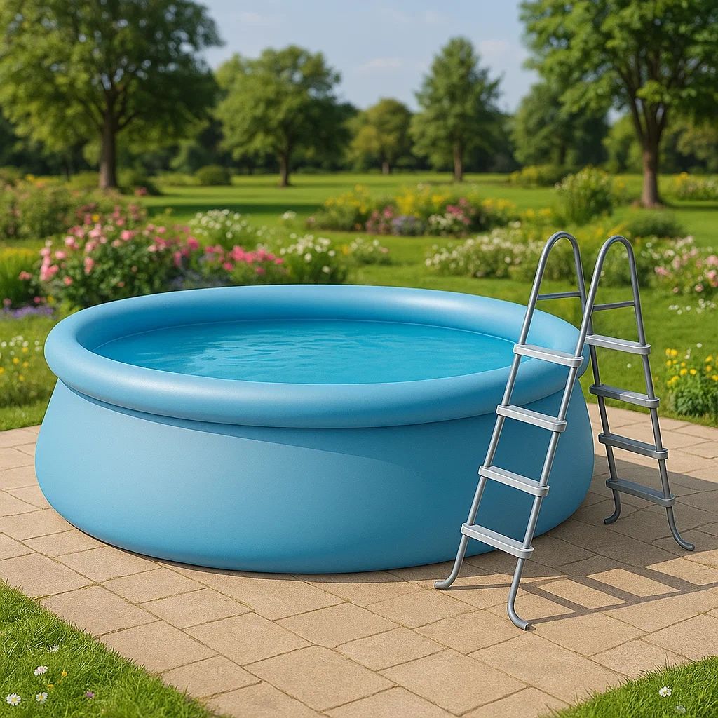 Piscine hors-sol ronde avec pompe de filtration, bleu clair, 366 x 76 cm xMtYPOiI50zn