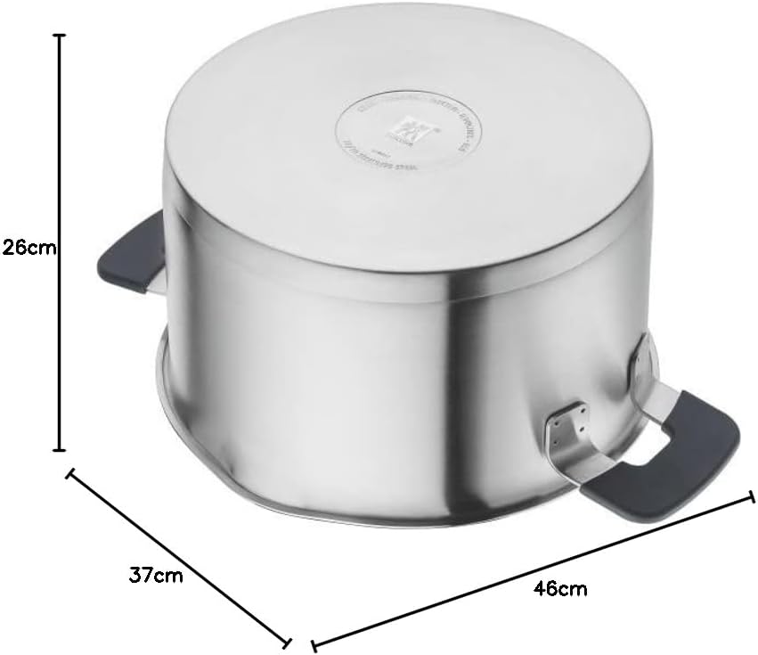 ZWILLING SIMPLIFY 66870-005-0 Topfset, Edelstahl, 5-teilig. Edelstahl, Silber/Schwarz