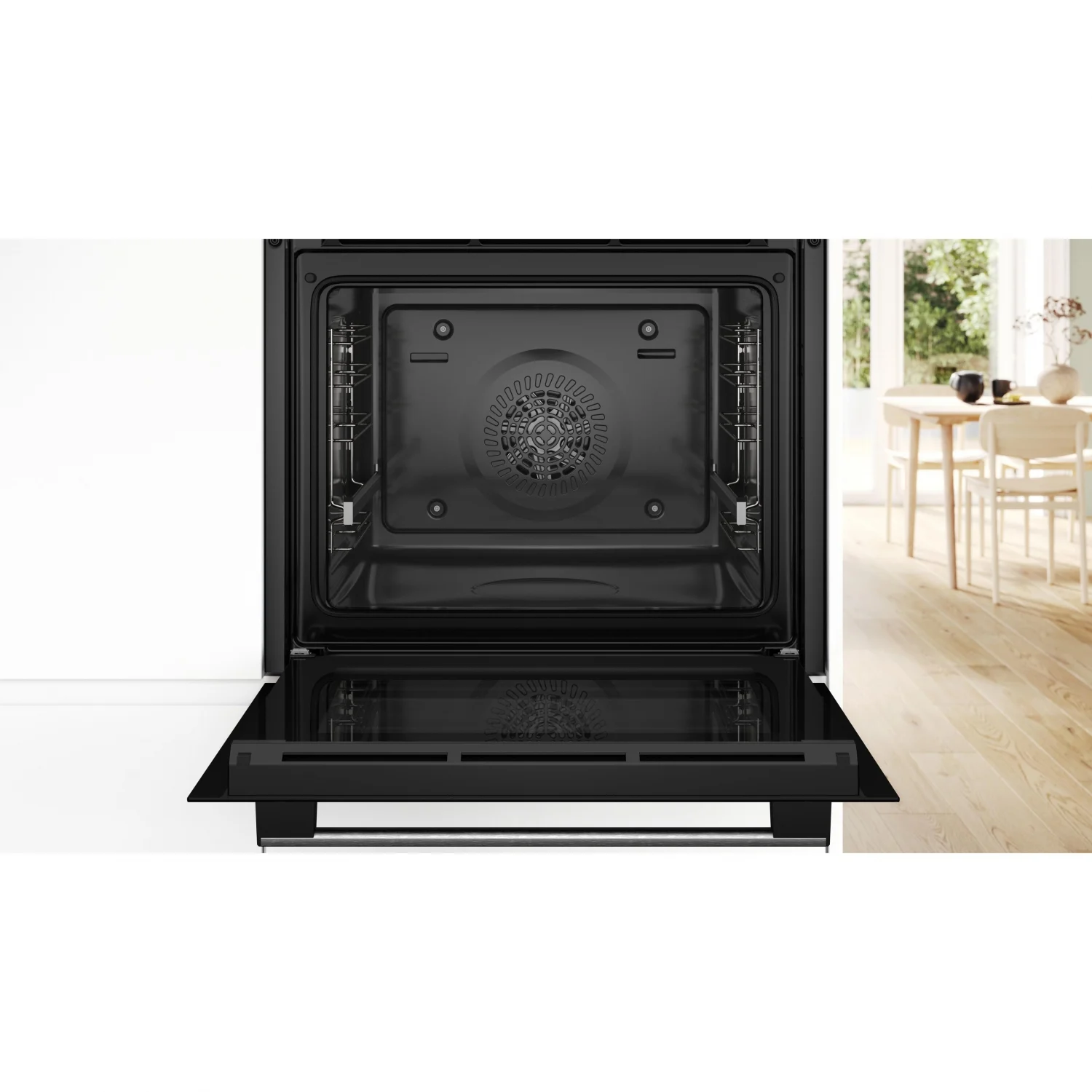 Bosch HBA514ES3 Multifunktionsbackofen, 3400 W, 71 l, Klapptür, 7 Kochfunktionen, Energieeffizienzklasse A+ – Edelstahl