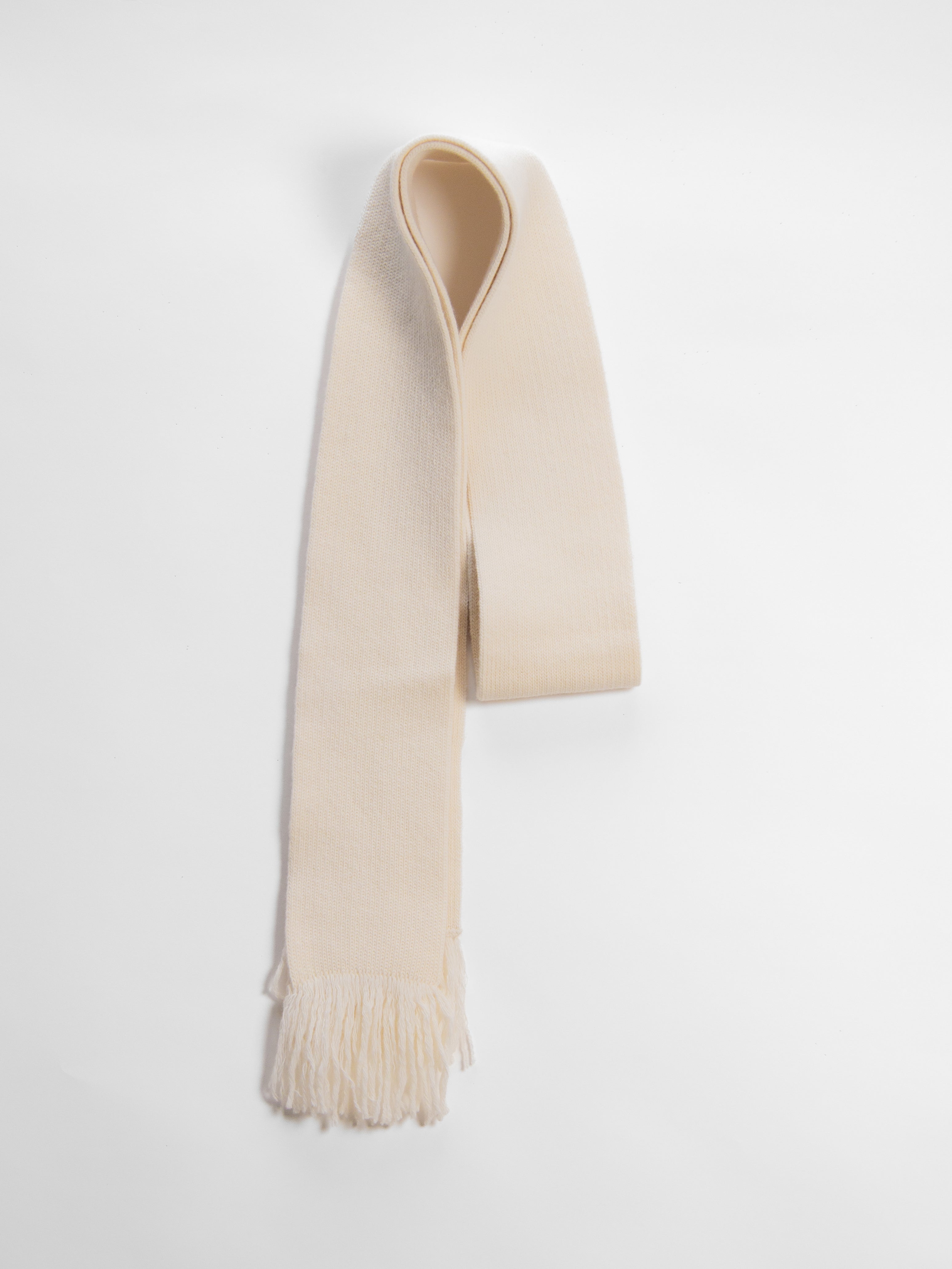 Wool & Cashmere Mix Fringed Scarf