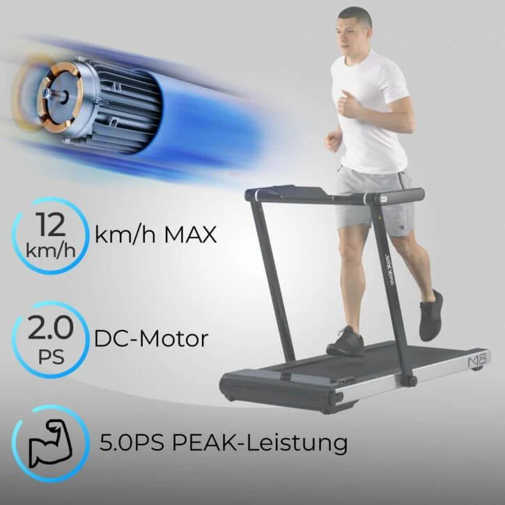 2025 MAXXUS M8 løbebånd – Kompakt og kraftfuld (5,0 HK) med 4-zoners dæmpning