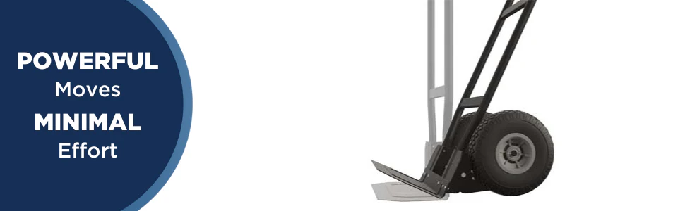 Diable de manutention COSCO Load Assist 2025 avec poignée en P et roues increvables. Capacité de charge : 360 kg