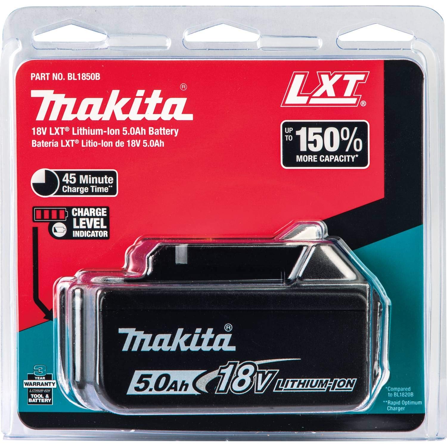 2025 Makita BL1850B 5,0Ah lithium-ion-batteri