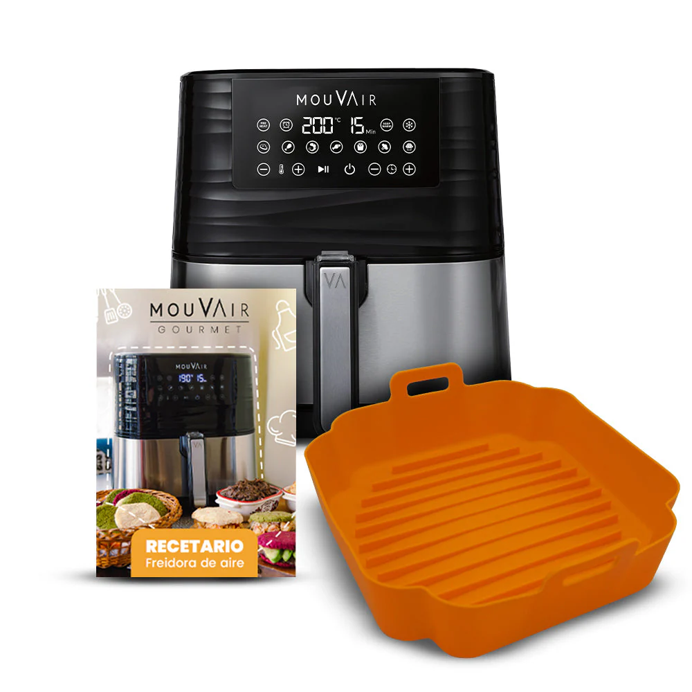 Friteuse à air Mouvair Gourmet 5,5 L + Moule en silicone (2025)