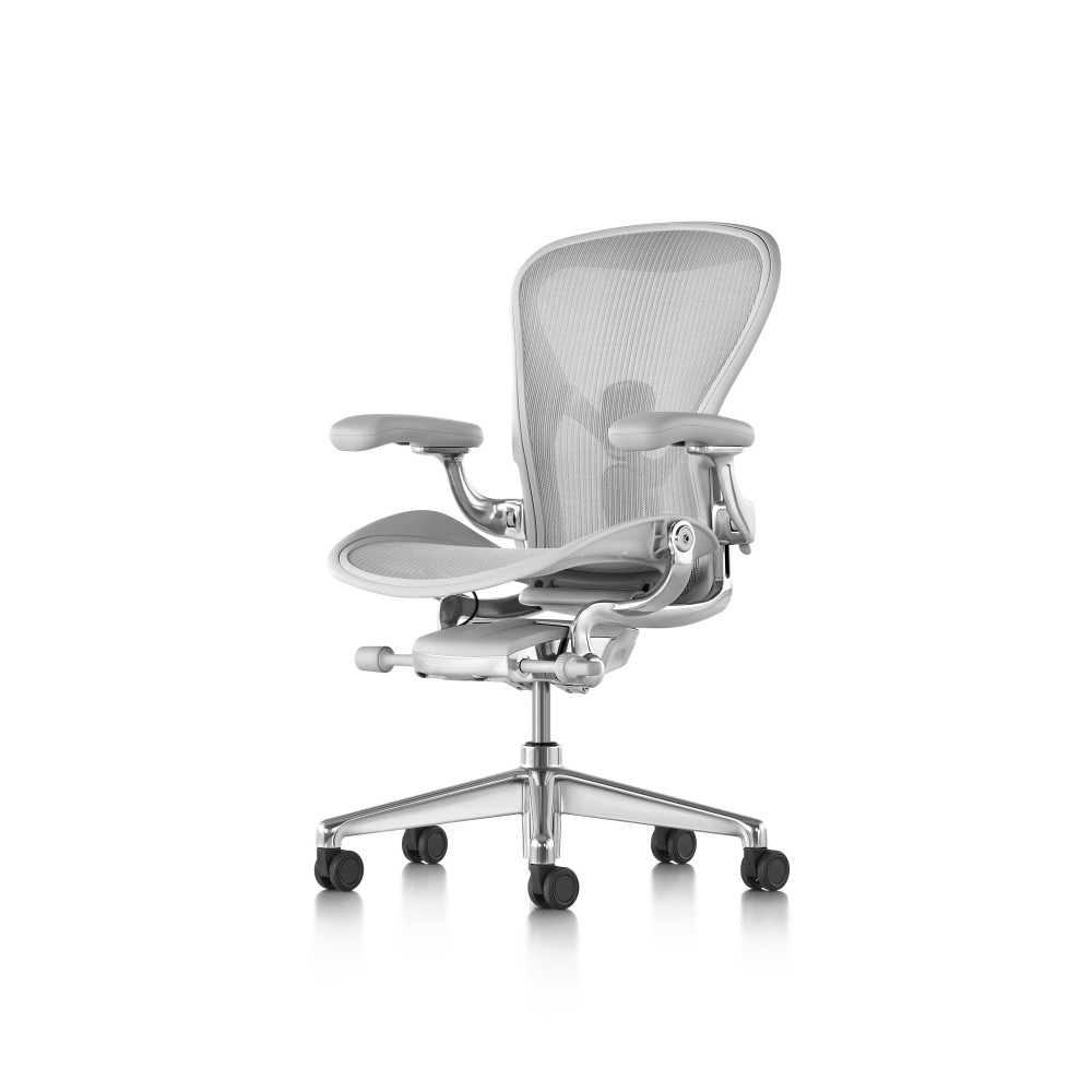 2025 Aeron Remastered - Kontorstol i B-størrelse. Mineral satin finish.