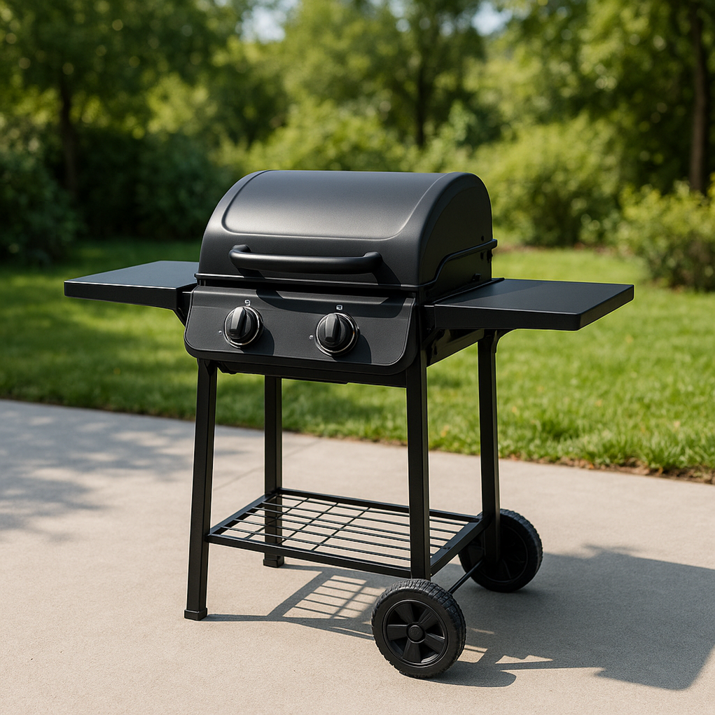 Barbecue à gaz 96x50x104 cm noir GuXUIKV355Id