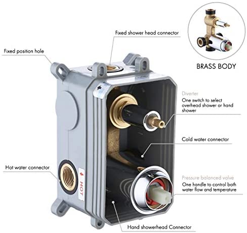 KES Duschsystem mit 12-Zoll-Regenduschkopf