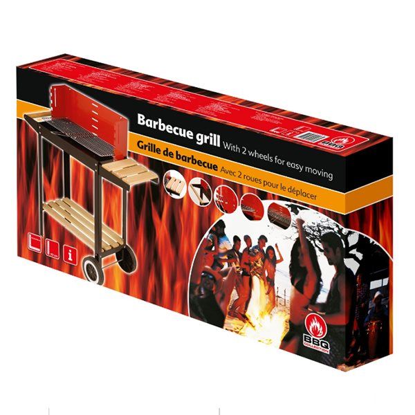 Edelstahlgrill 83x28x83cm