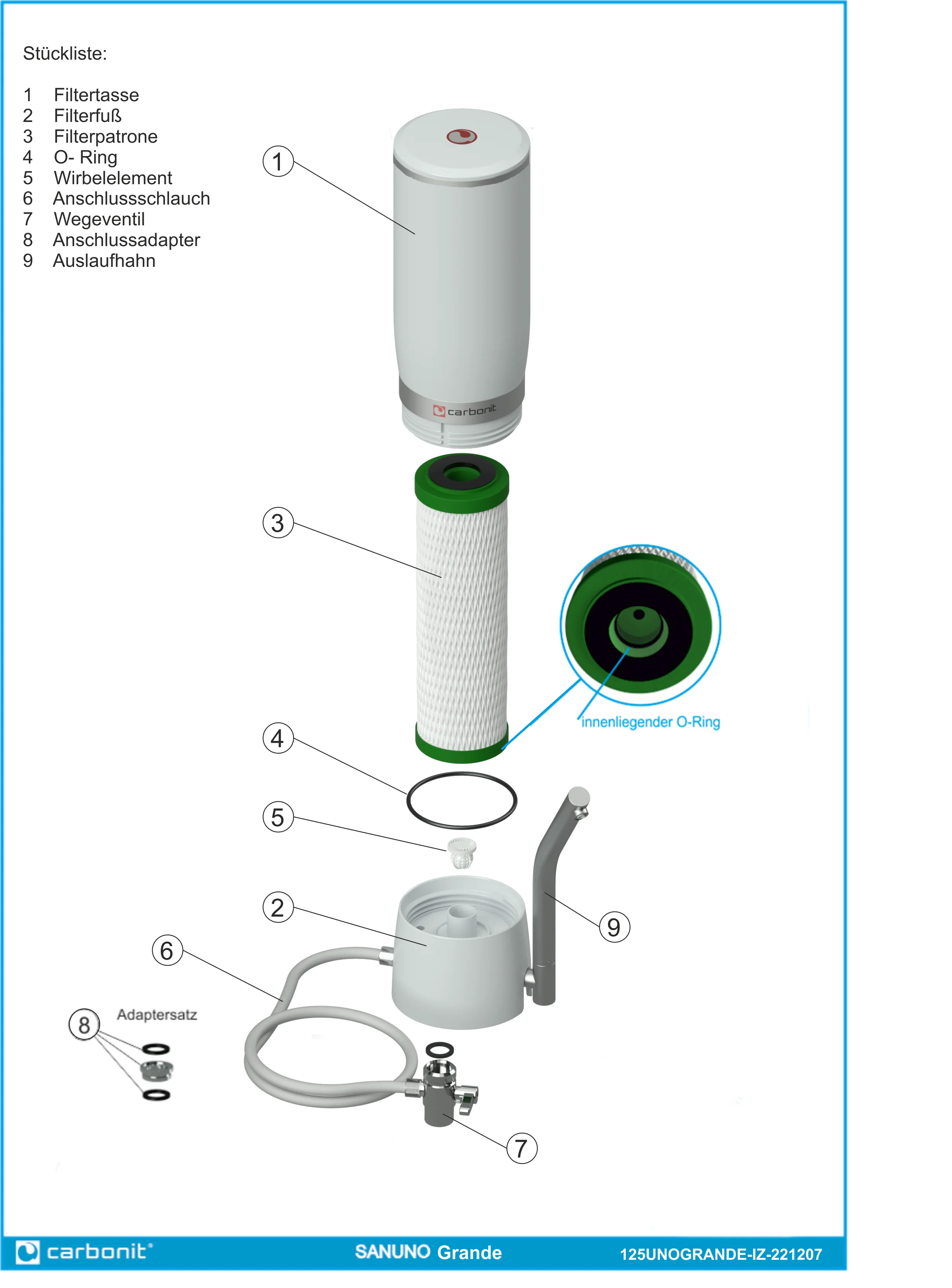 2025 SANUNO Grand format – Filtre à eau pour évier, ensemble complet avec cartouche NFP de qualité supérieure et grande capacité