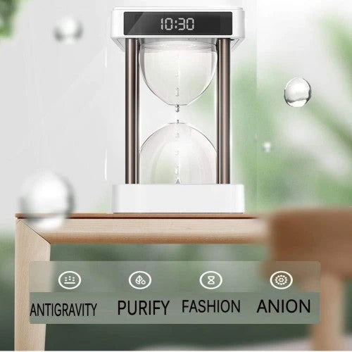 Purificateur d'air KOVODA avec filtre sans filtre et sablier antigravité avec gouttes d'eau dans le temps