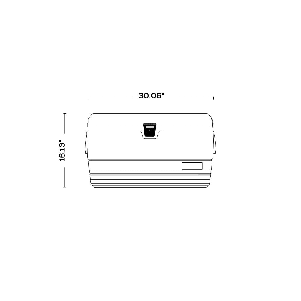 2025 72qt ultra kraftig marinekøler, hvid