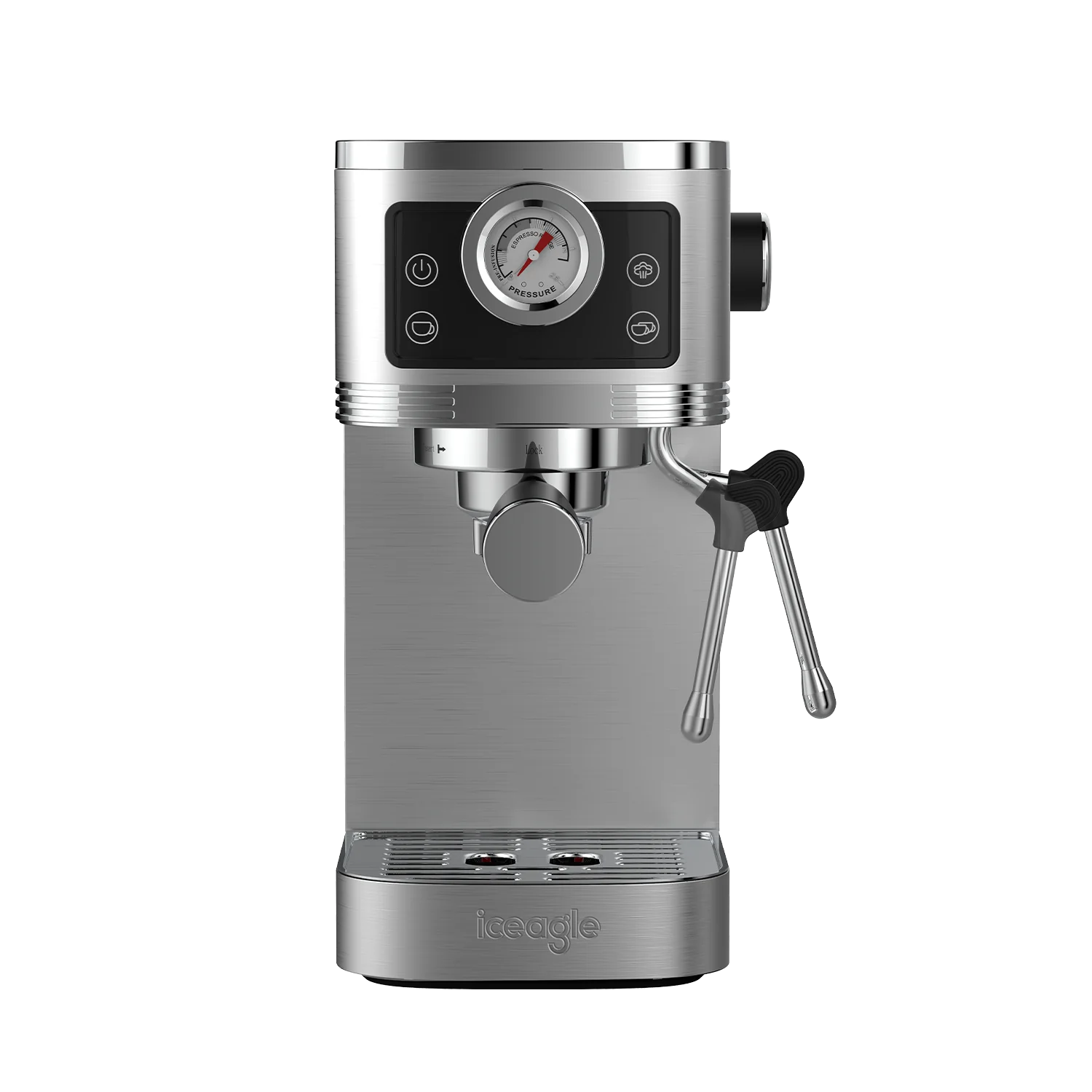 2025 Iceagle CM1660B Espressomaschine mit Dampfgarer – 1350 W