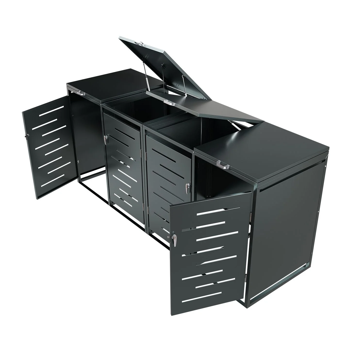 Boîte de rangement pour poubelle métallique Arel 2025