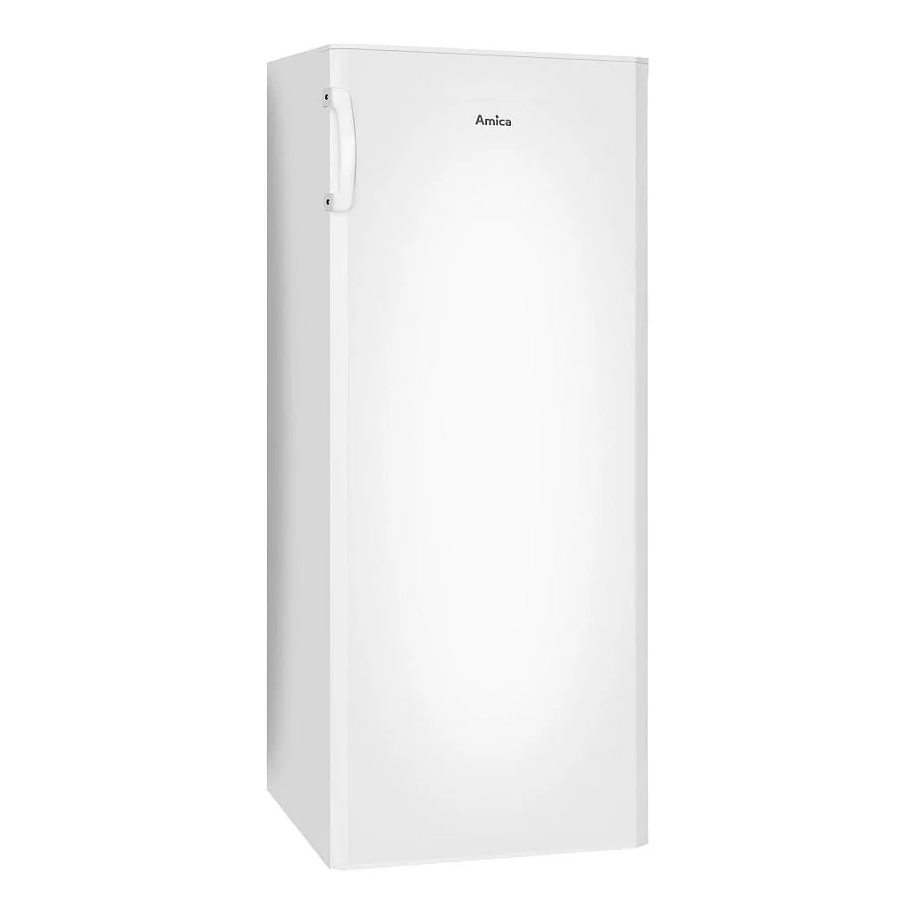 2025 Amica GS 324 100W Hvid Opretstående Fryser – 155 Liter. 4 Skuffer. 2 Rum