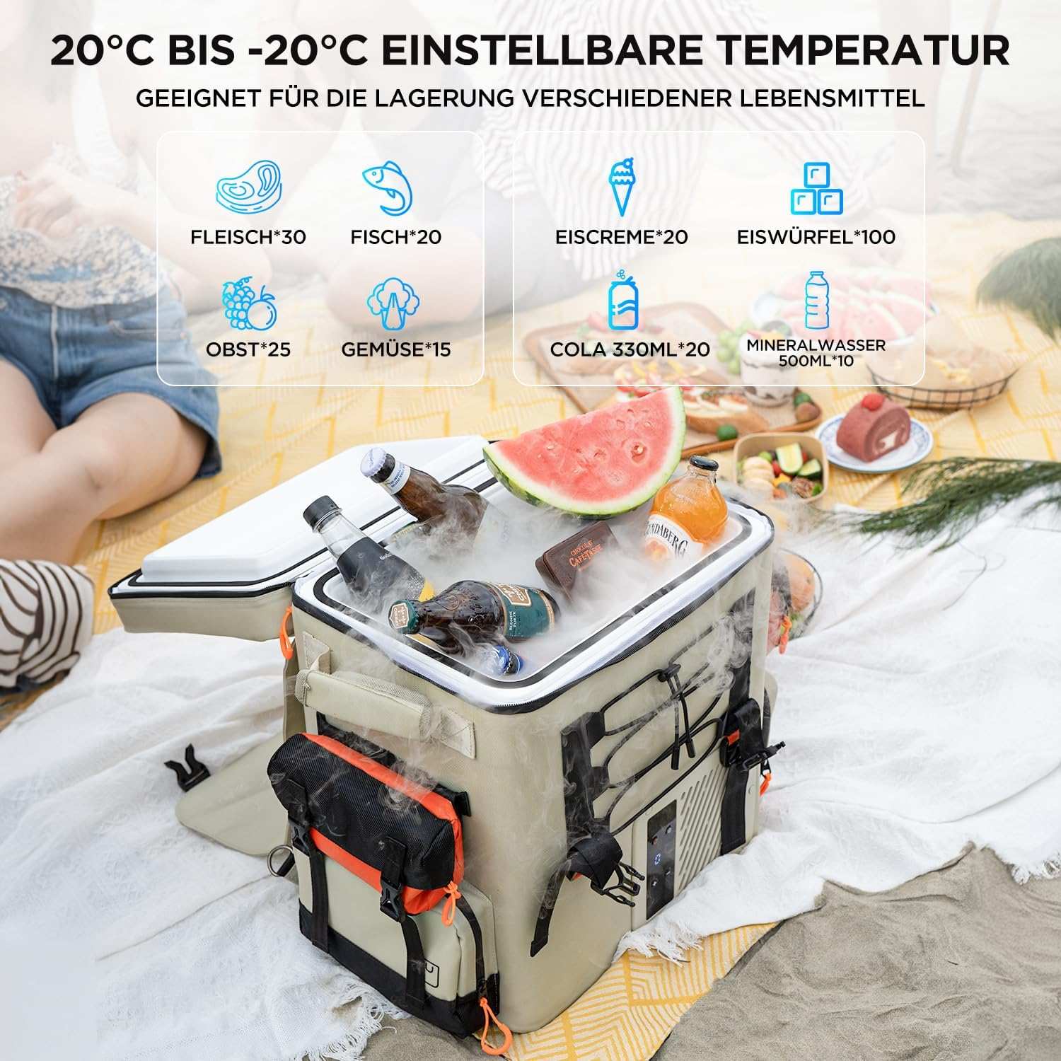 2025 Litheli FrozenPack – Tragbare Kühlbox im Rucksackformat
