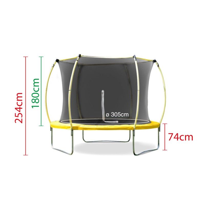 Atea Oval Pink Trampolin - Udendørsspil og Legetøj til Børn