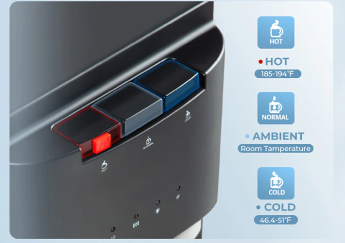 2025 EUHOMY bundbetjent vanddispenser til 3 eller 5 gallon flasker