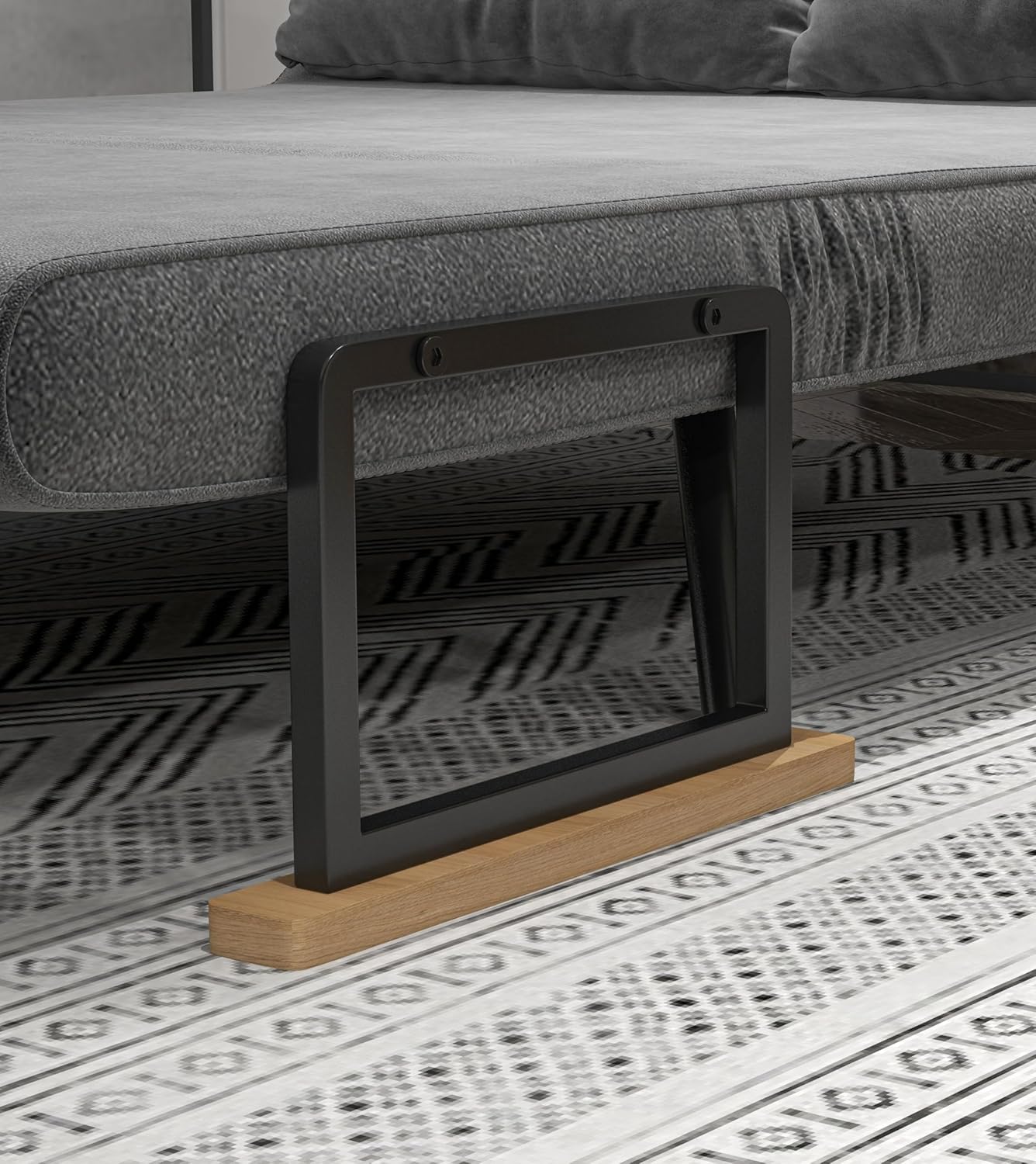 HOMCOM Schlafsofa, 2-Sitzer, Klappsofa, Samtbezug, 5-fach verstellbare Rückenlehne und gepolsterte Kissen, für Büro, Schlafzimmer, Wohnzimmer, 102 x 73 x 81 cm, Beige