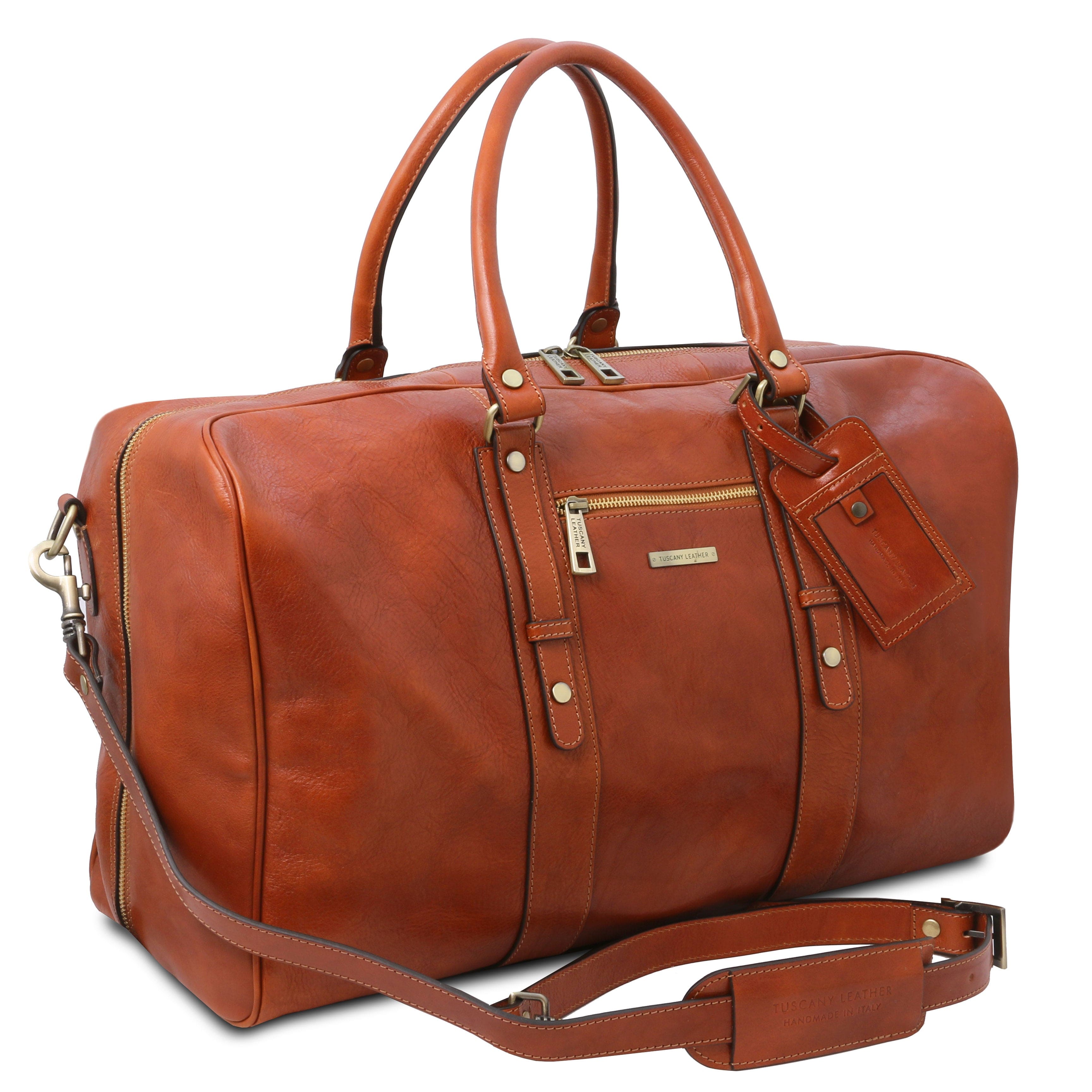 TL Voyager - Leather travel bag with front pocket | TL142140