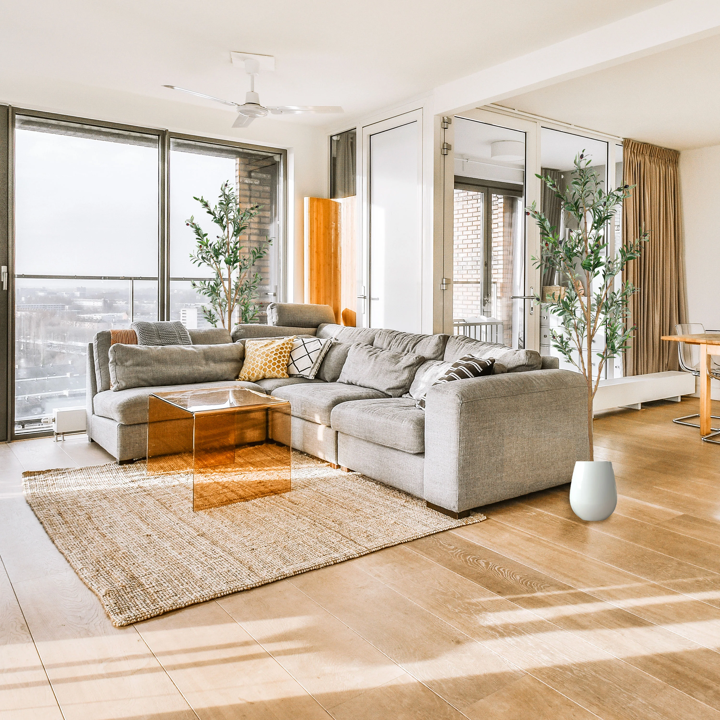 Olivier artificiel en pot 2025 avec feuilles en soie par Sunnydaze