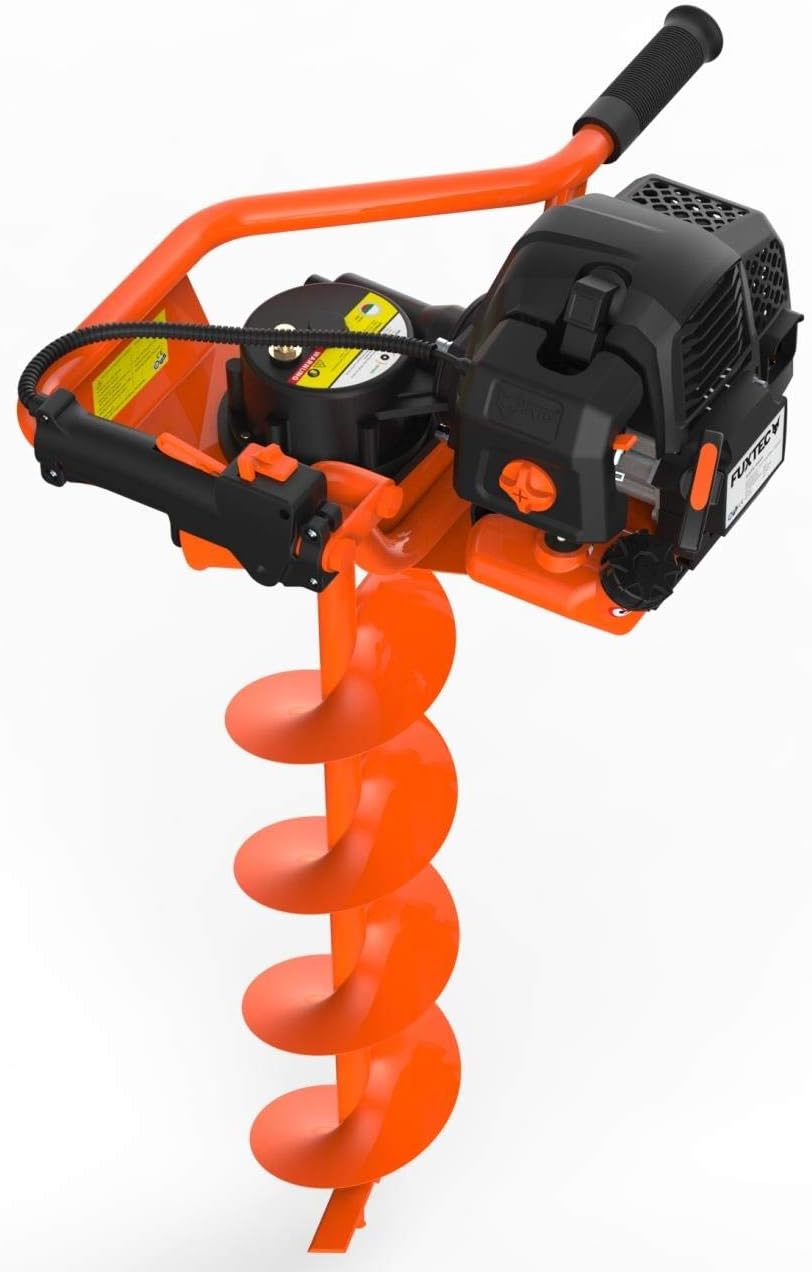 FUXTEC FX-EB152-3HP 52CC Benzin-Bohrmaschine mit 3 Bohrern 100/150/200 mm