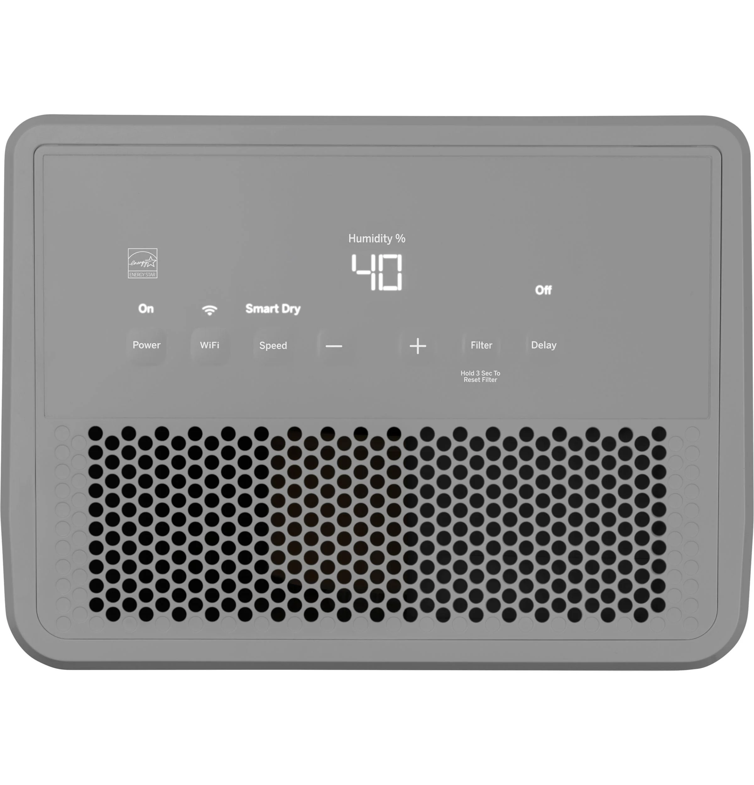 2025 GE Appliances AWHR50LB – Smart bærbar affugter med Smart Dry og indbygget Wi-Fi. Energy Star®-certificeret.