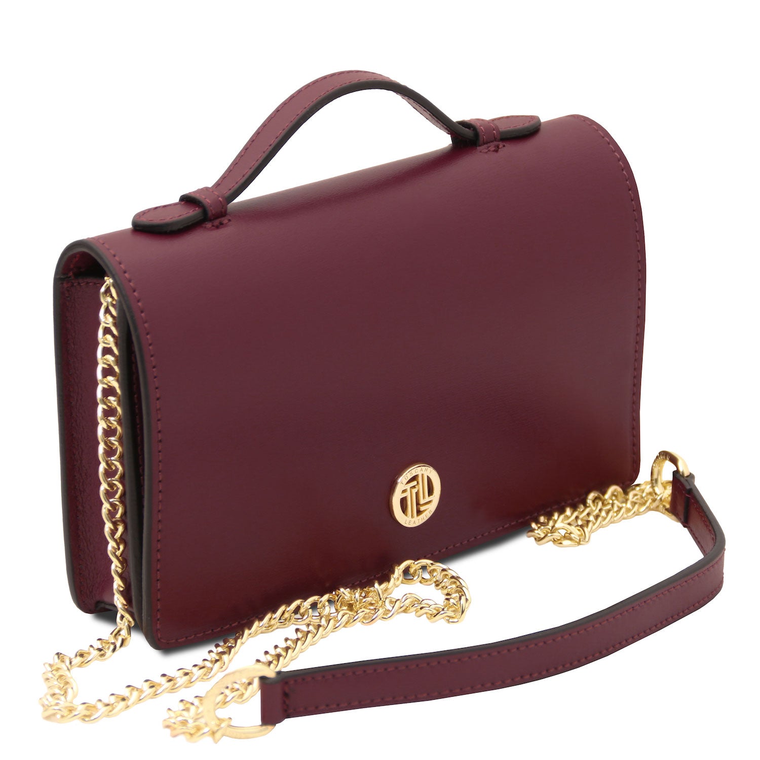 Opera - Leather clutch with chain strap | TL142505