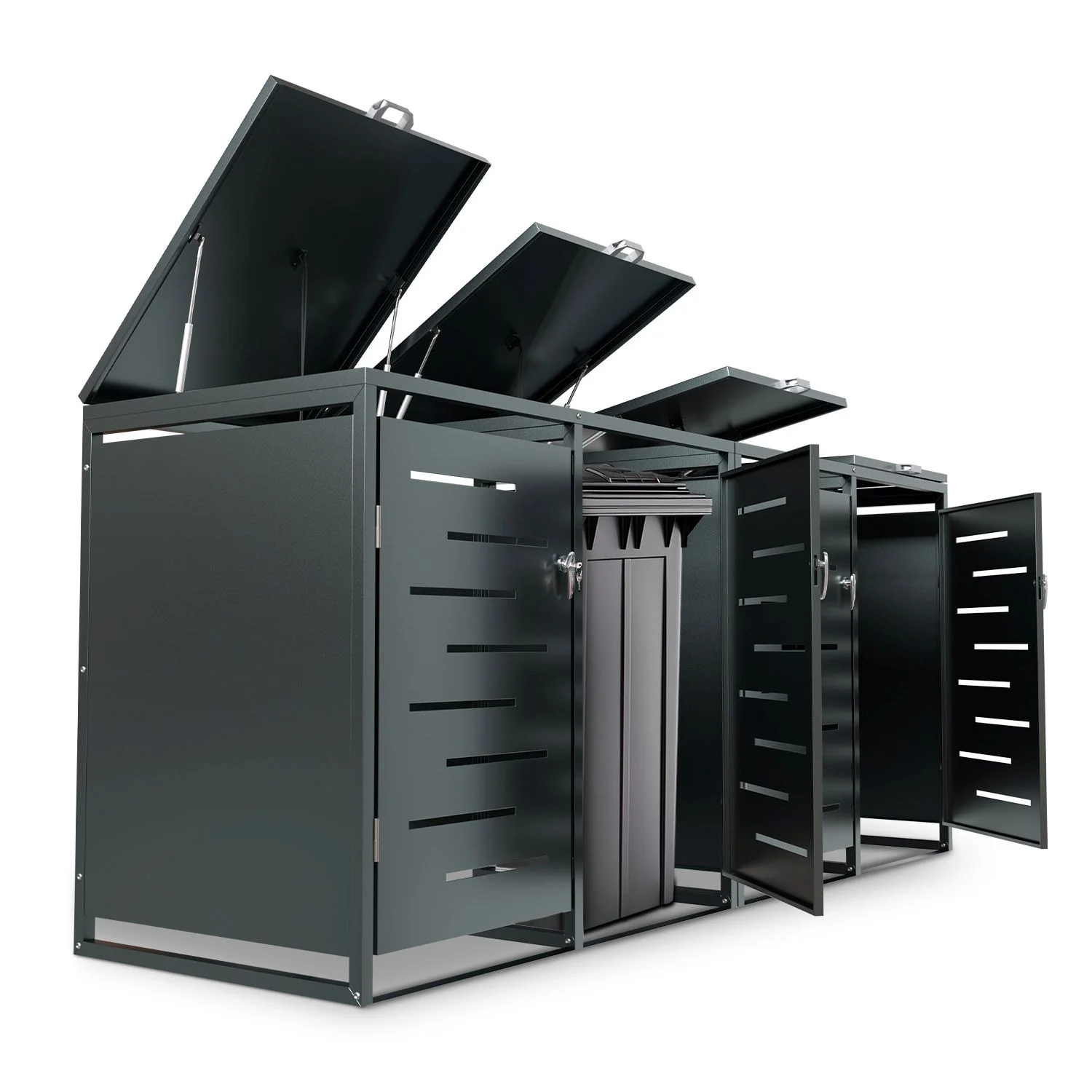 Boîte de rangement pour poubelle métallique Arel 2025