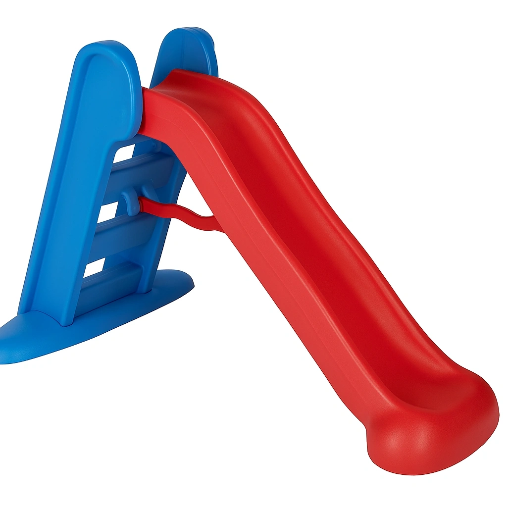 Toboggan 160x80x105 cm rouge et bleu 2 à 5 ans pliable - mZbVCrMj75Wi