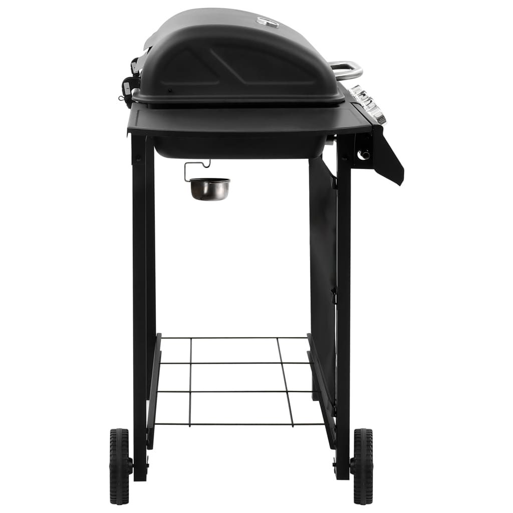 Vidaxl Gasgrill mit 4 Brennern, Schwarz