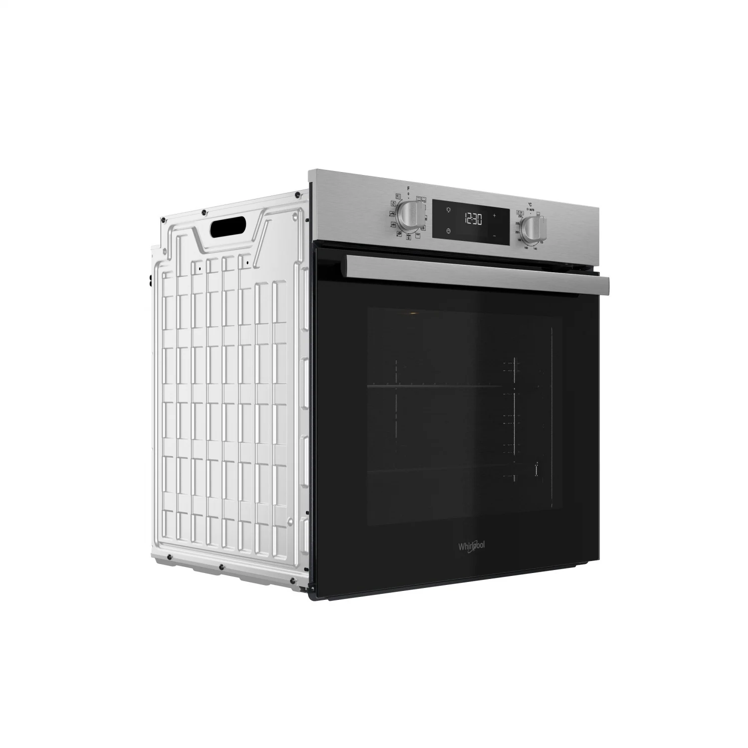Whirlpool OMR58RR1X Multifunktionsbackofen, 2,2 kW, 71 l, Klapptür, 8 Kochfunktionen, Energieeffizienzklasse A+ – Edelstahl
