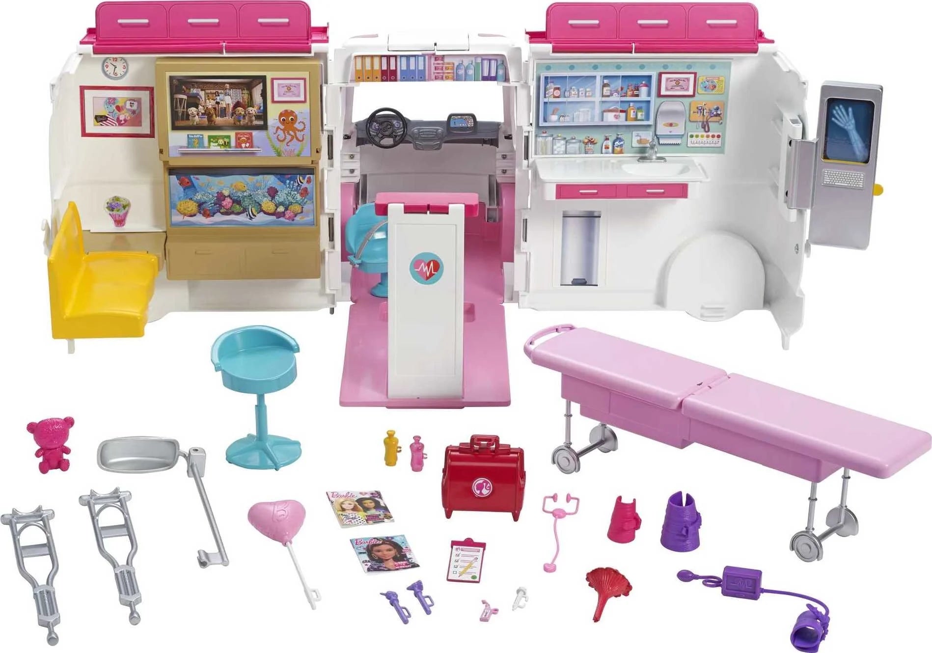 Barbie 2-in-1-Klinik – Tolles Spielset für Kinder ab 3 Jahren