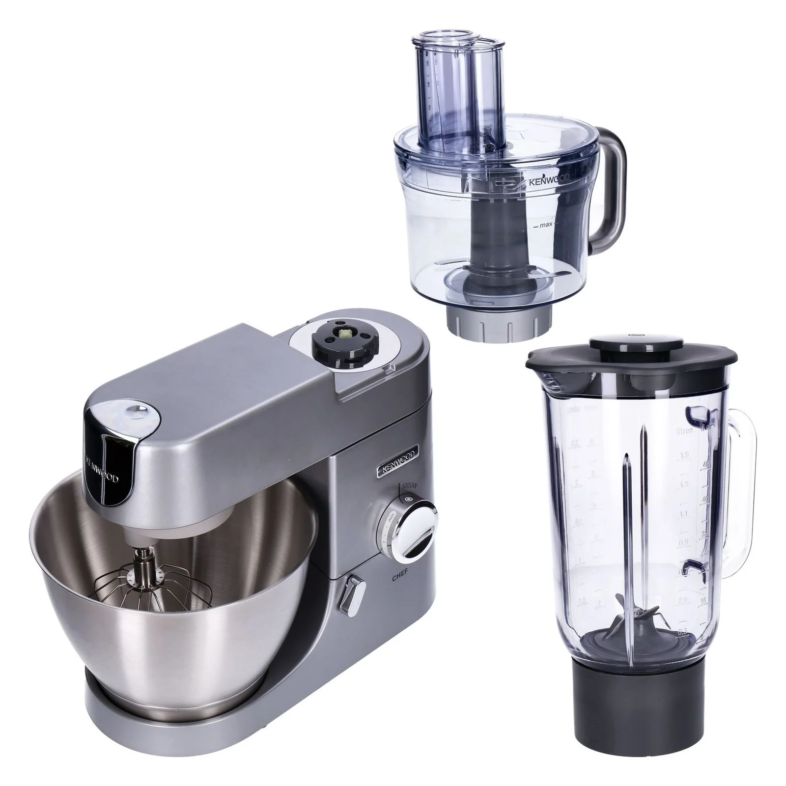 Kenwood Chef KVC3150S Küchenroboter, Baujahr 2025, 1000 W, 4,6 l, Silber